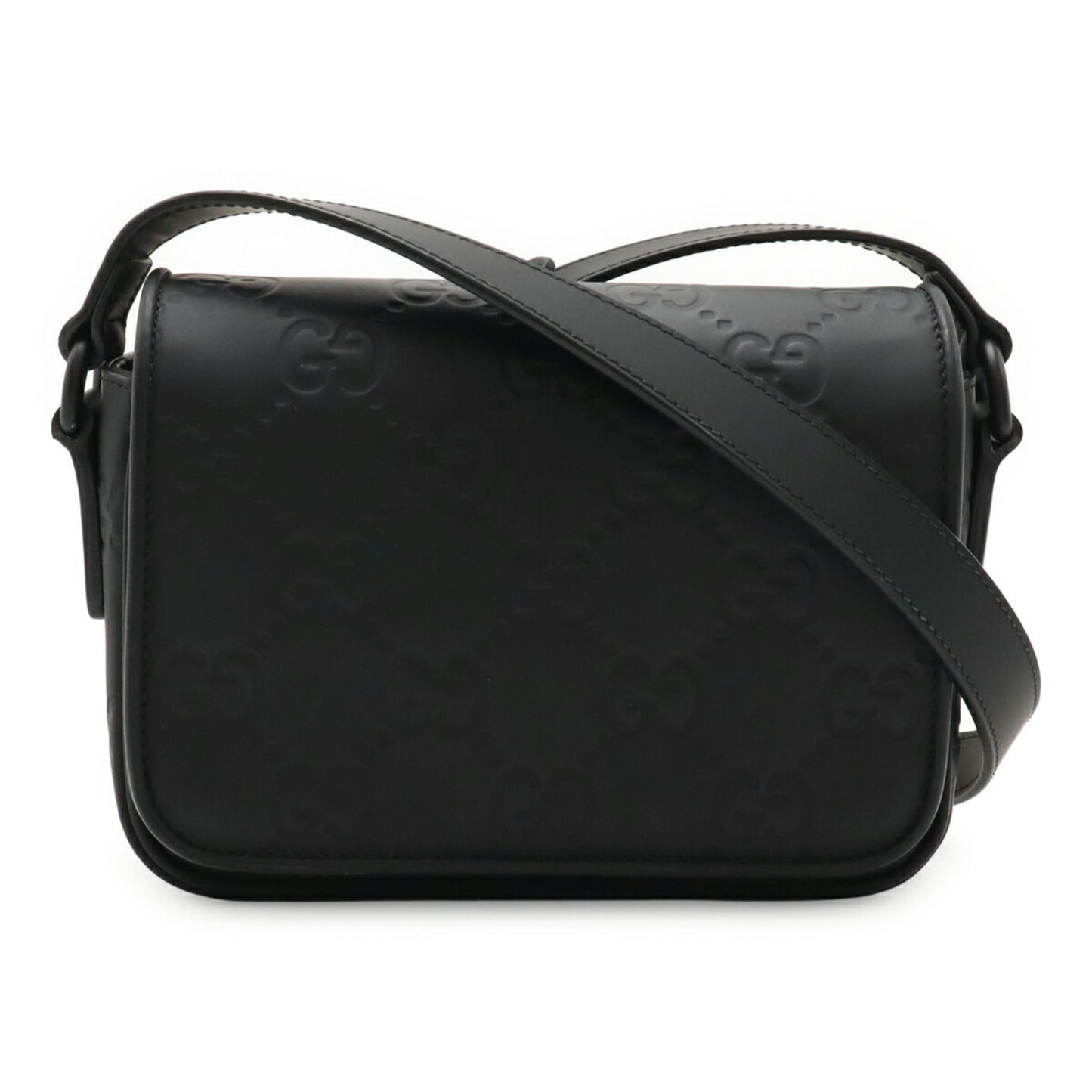 Gucci Black Leather Shoulder Bag ( )