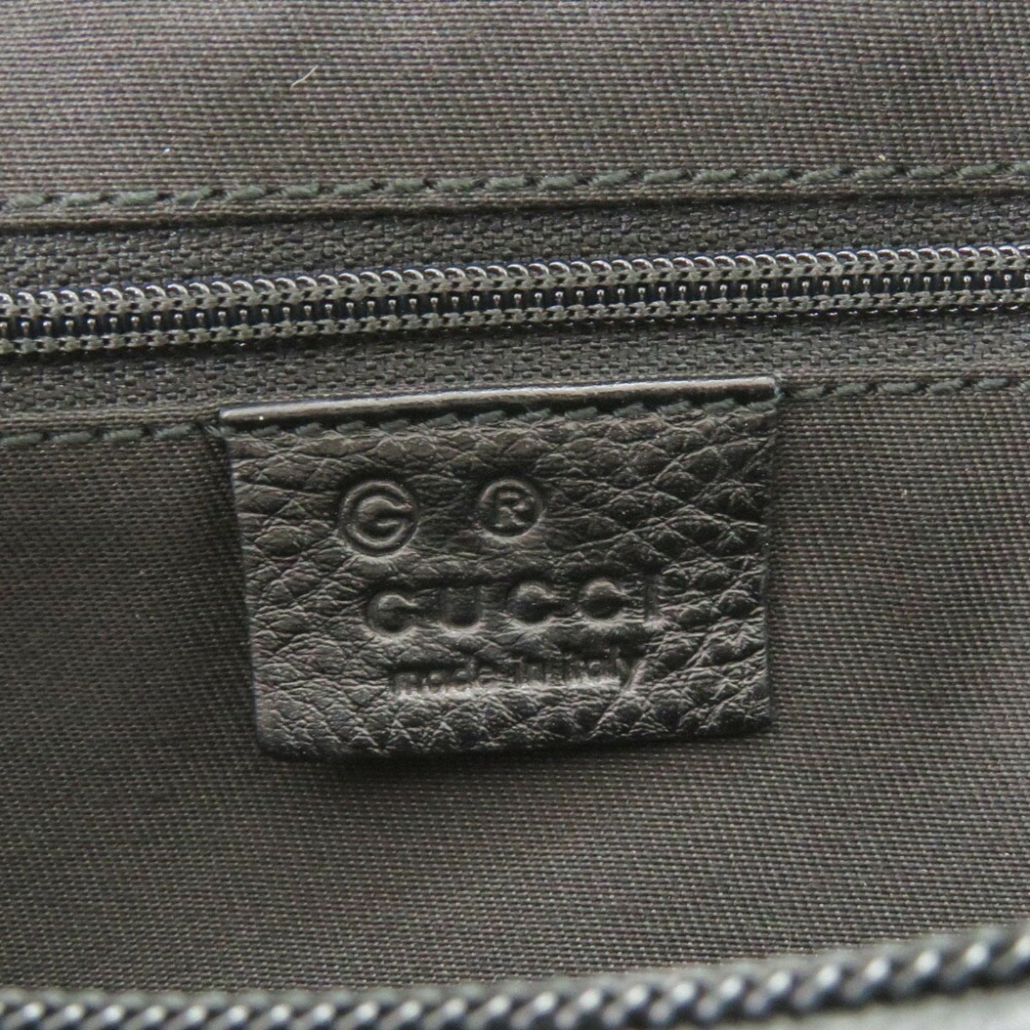 Gucci Horsebit Black Canvas Shoulder Bag ( )