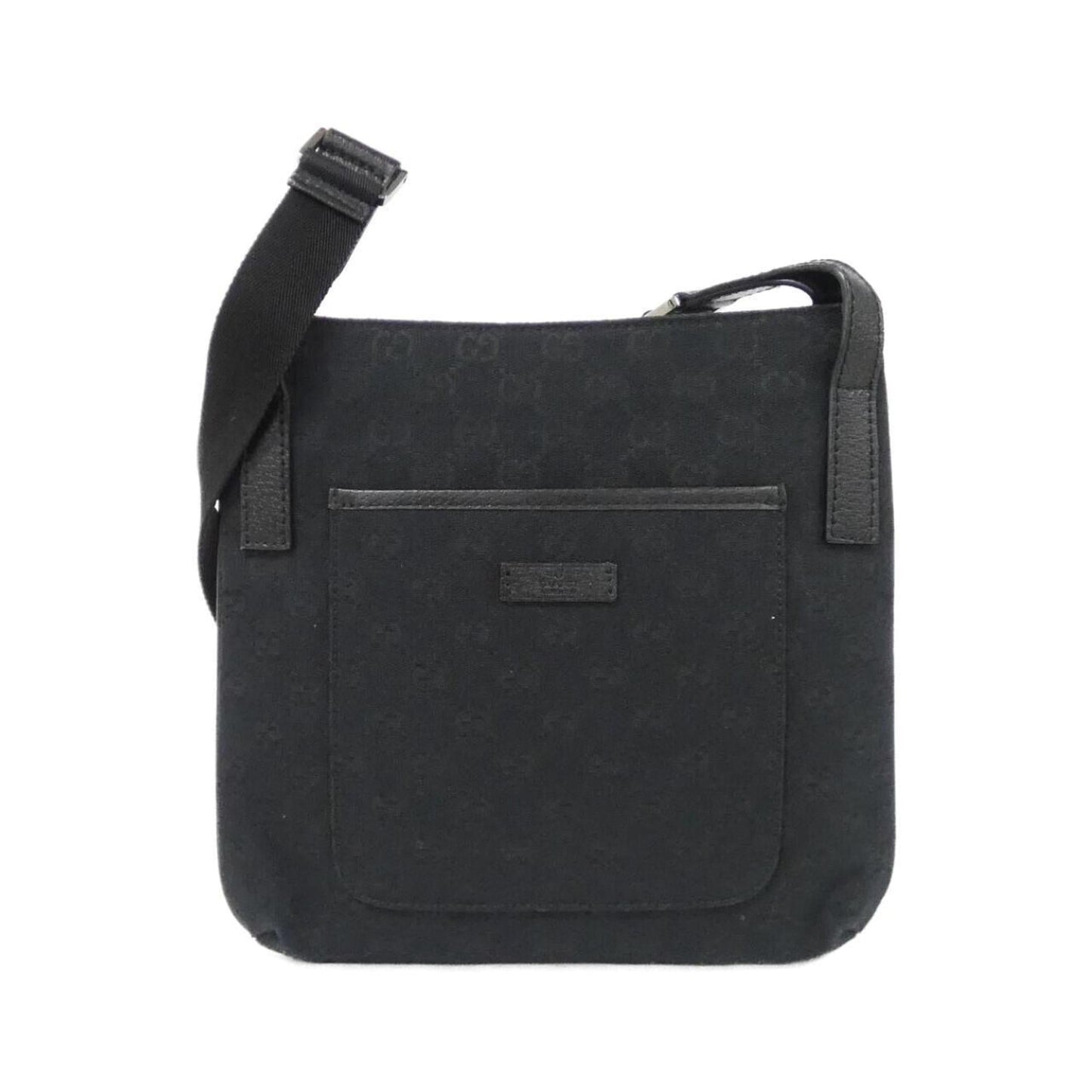 Gucci Black Gg Canvas Shoulder Bag ( )