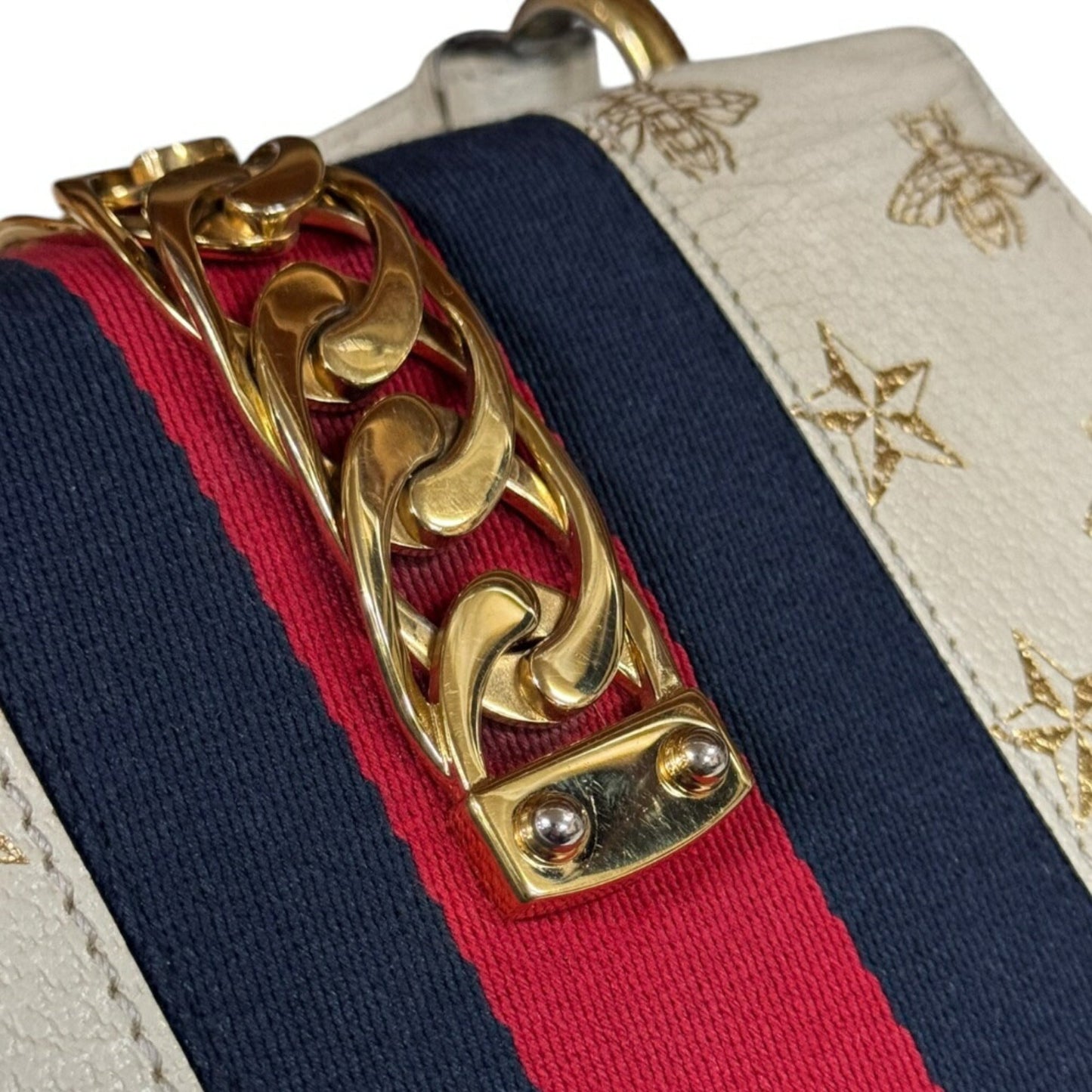 Gucci White Leather Shoulder Bag ( )