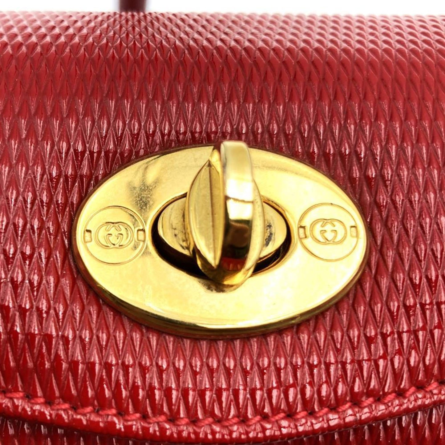 Gucci Red Color Leather Handbag ( )