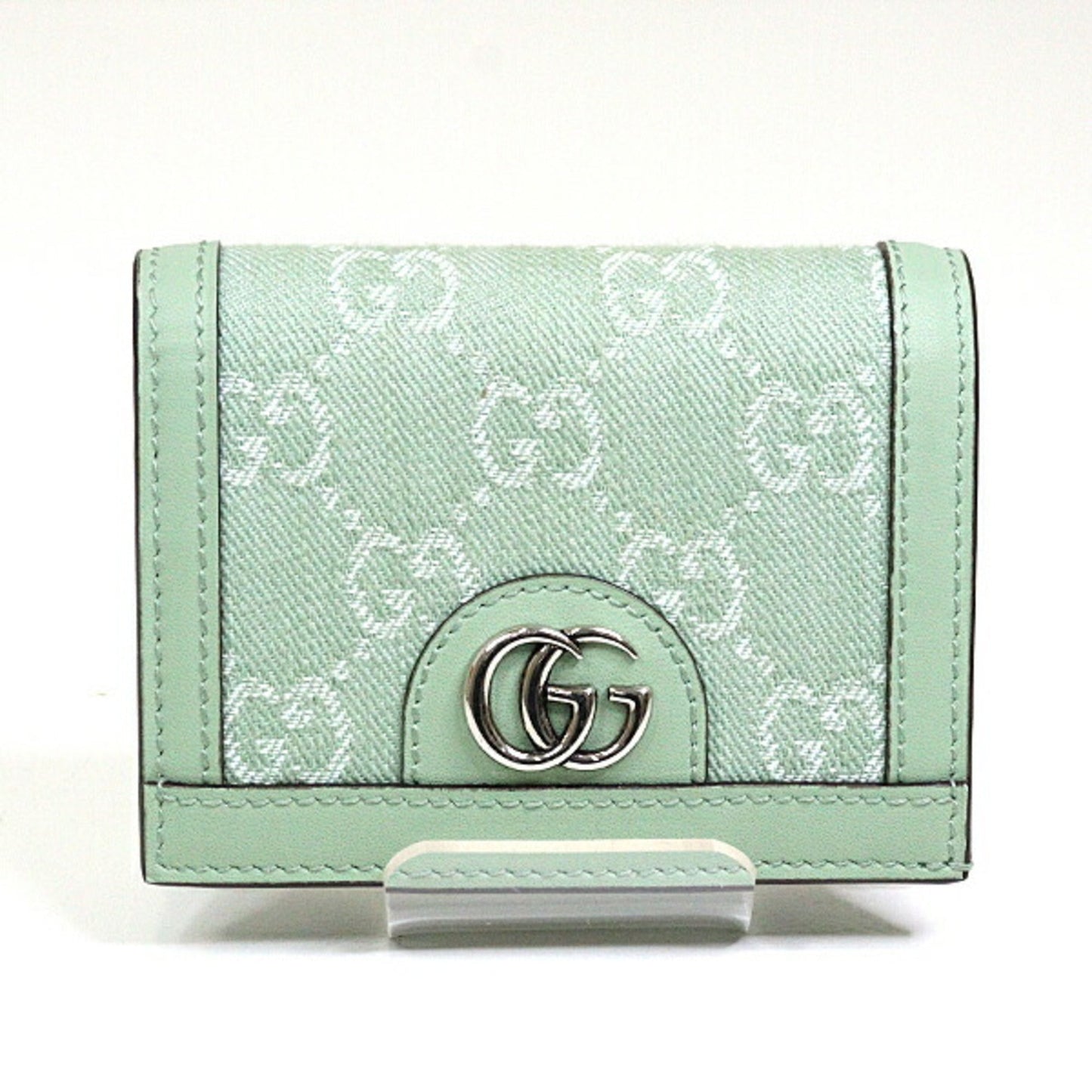 Gucci Pale Green Denim Leather Wallet (Bi-Fold) ( )