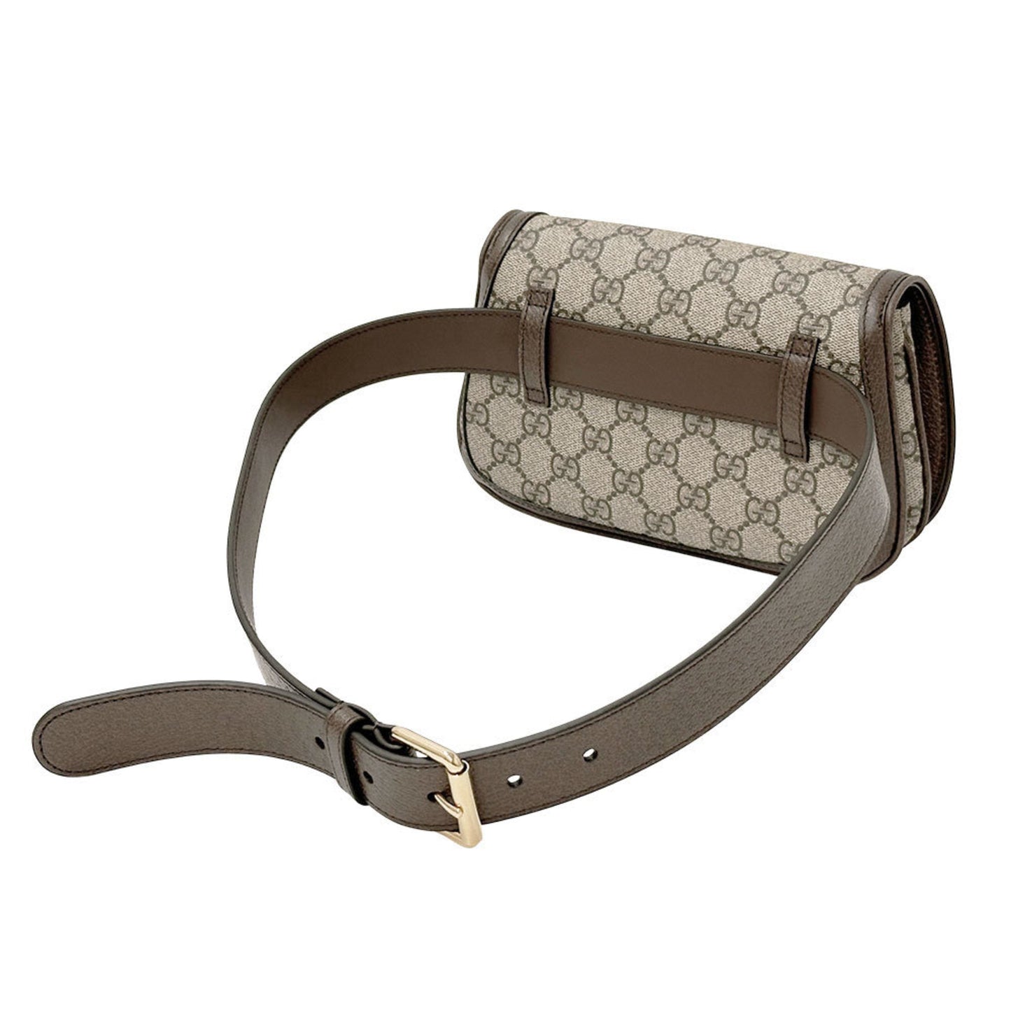 Gucci Beige Brown Gg Supreme Canvas Sling Bag ( )