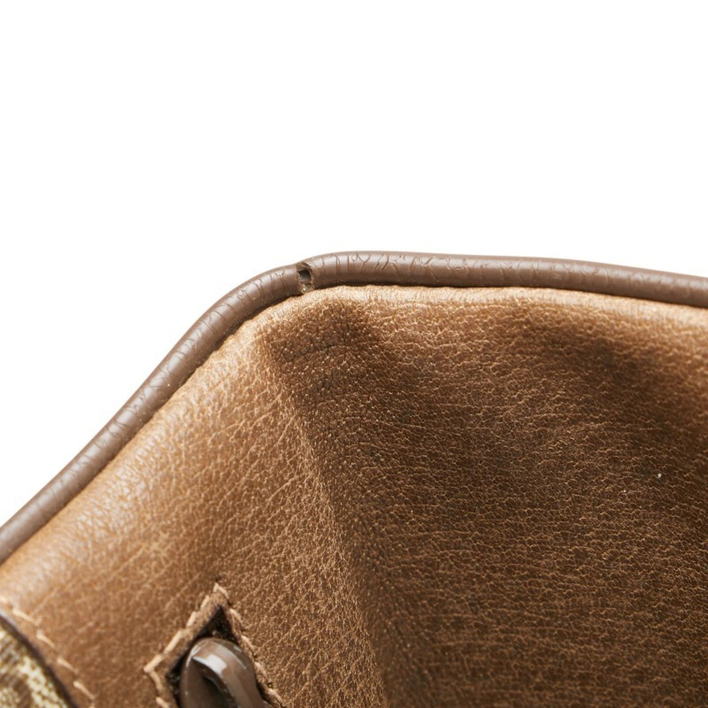 Gucci Beige Brown Pvc Leather Clutch Bag ( )