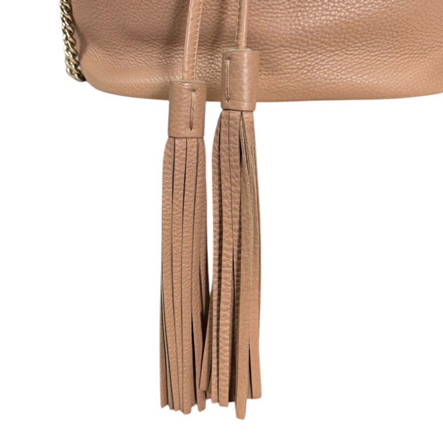 Gucci Beige Bamboo Leather Shoulder Bag ( )