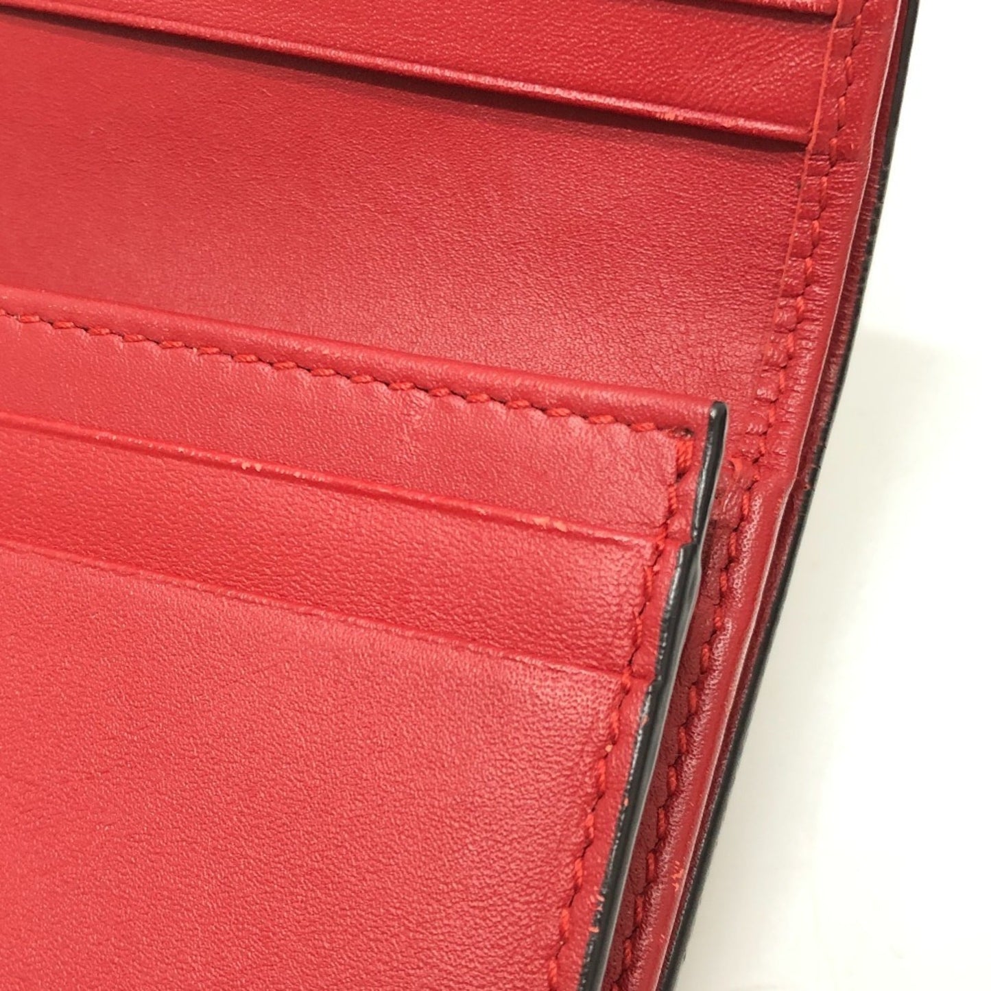 Gucci Beige Red Color Gg Supreme Canvas Wallet (Bi-Fold) ( )