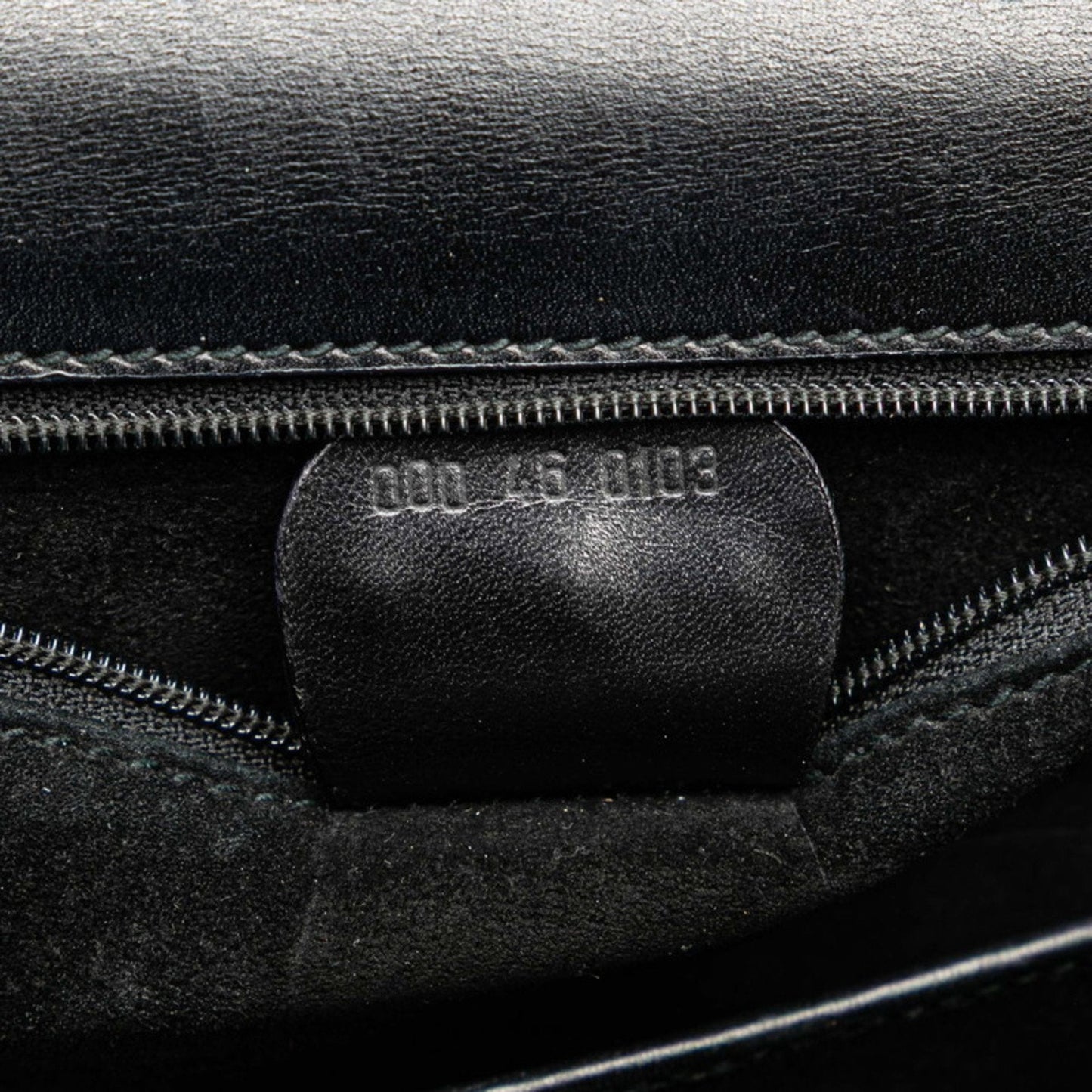 Gucci Black Brown Leather Plastic Handbag ( )