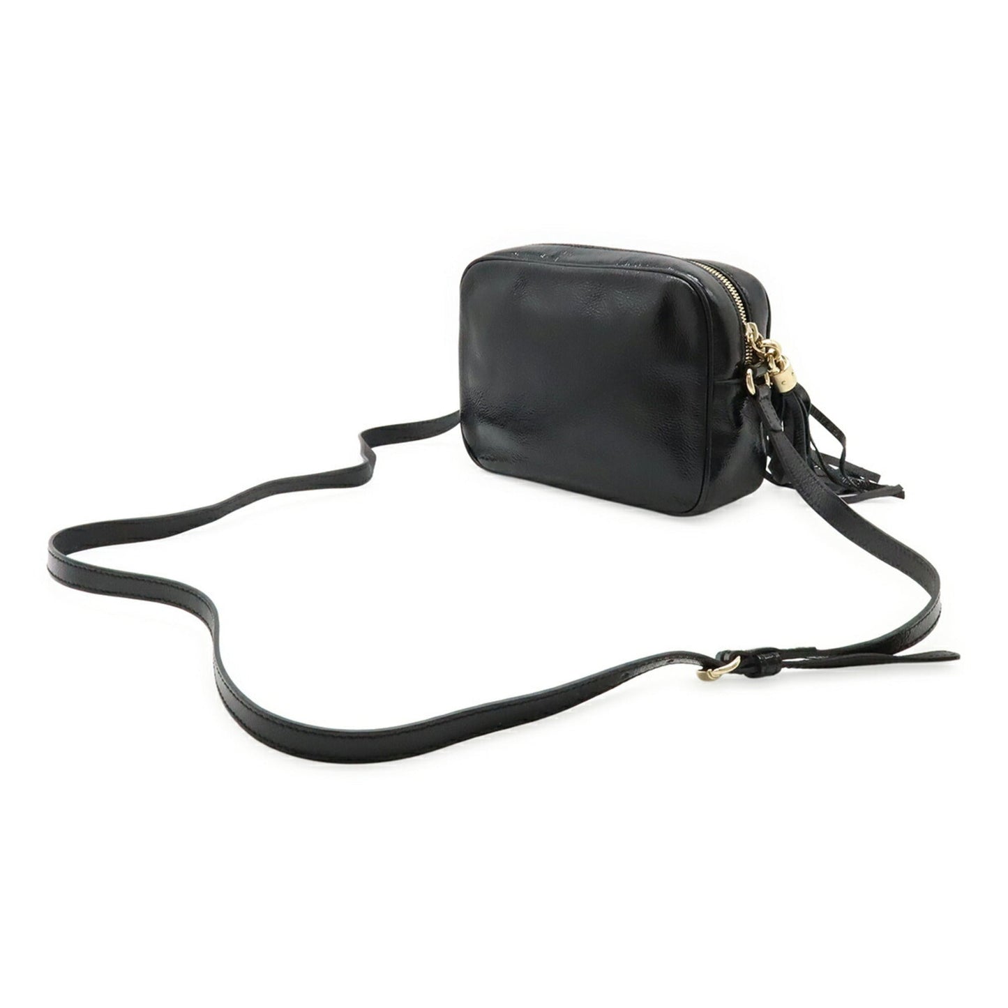 Gucci Black Leather Pochette Shoulder Bag ( )