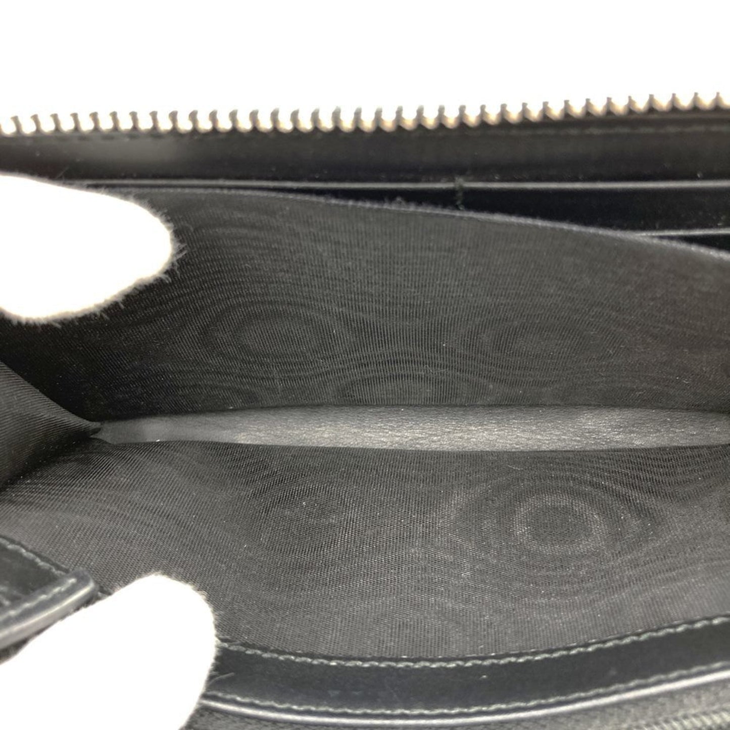 Gucci Black Gg Canvas Long Wallet (Bi-Fold) ( )