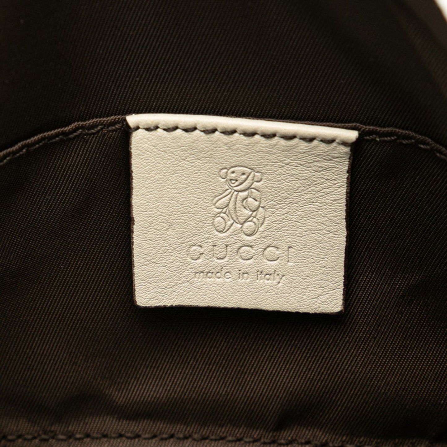 Gucci Beige Pvc Leather Handbag ( )