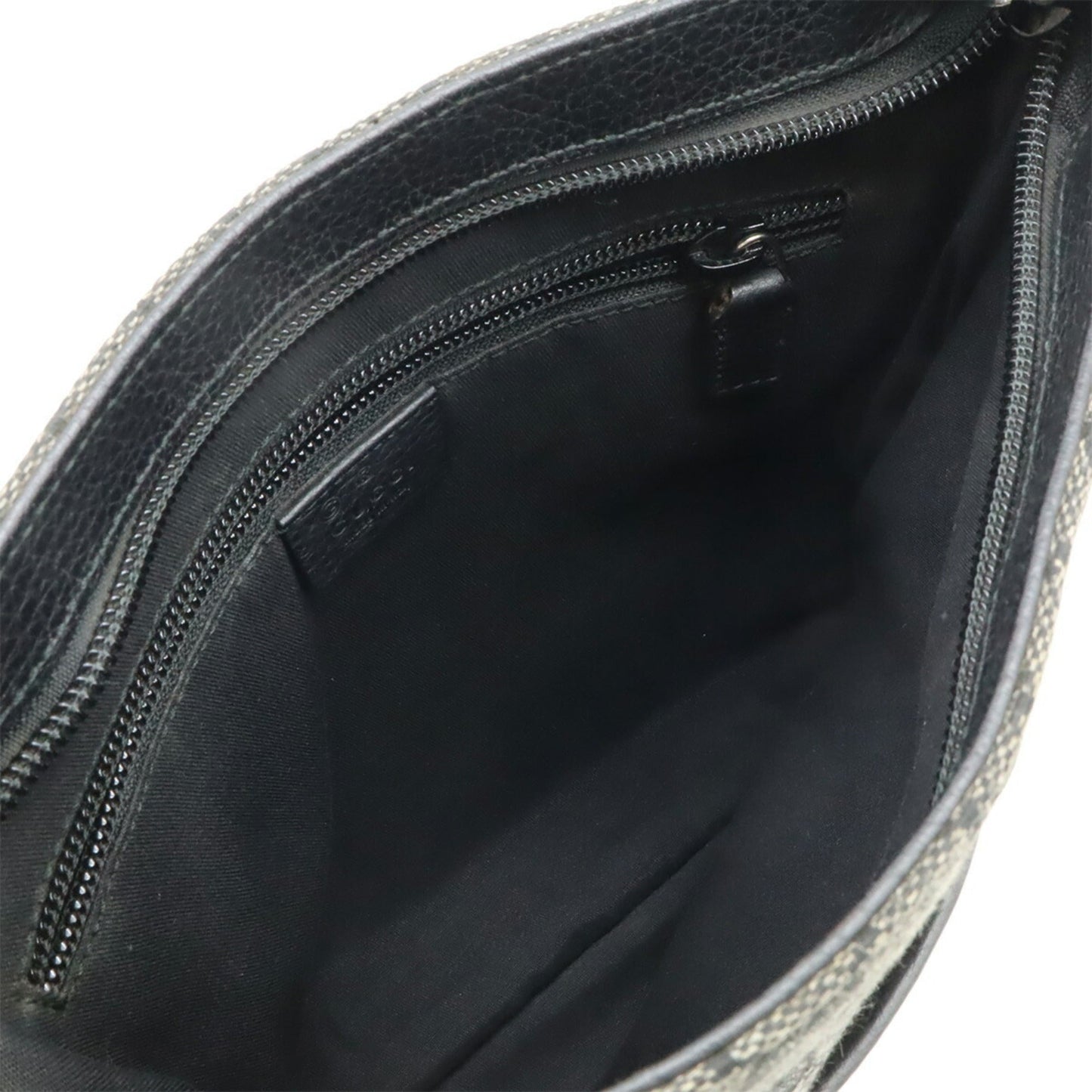 Gucci Dark Gray Gg Canvas Shoulder Bag ( )