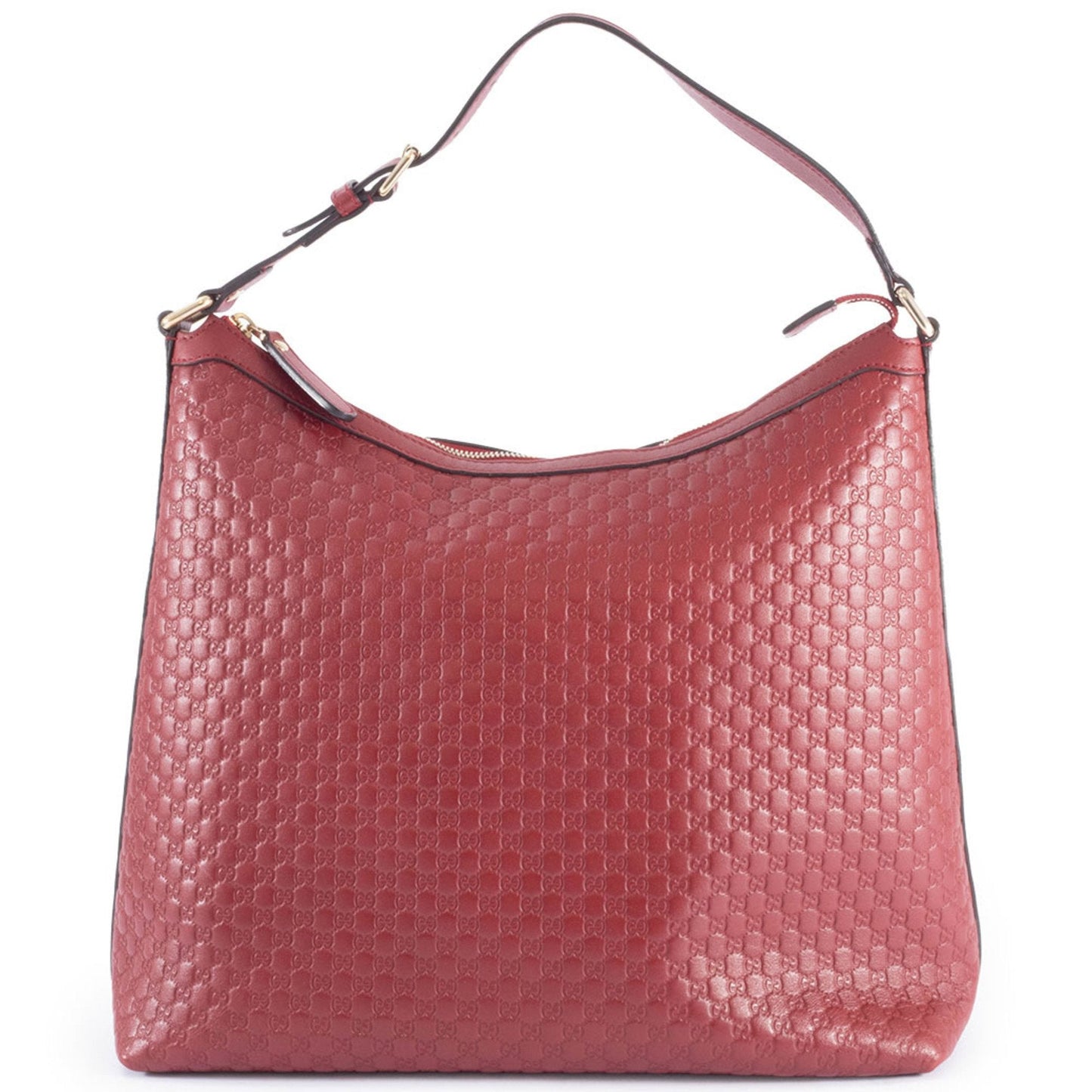 Gucci Microguccissima Red Color Leather Shoulder Bag ( )