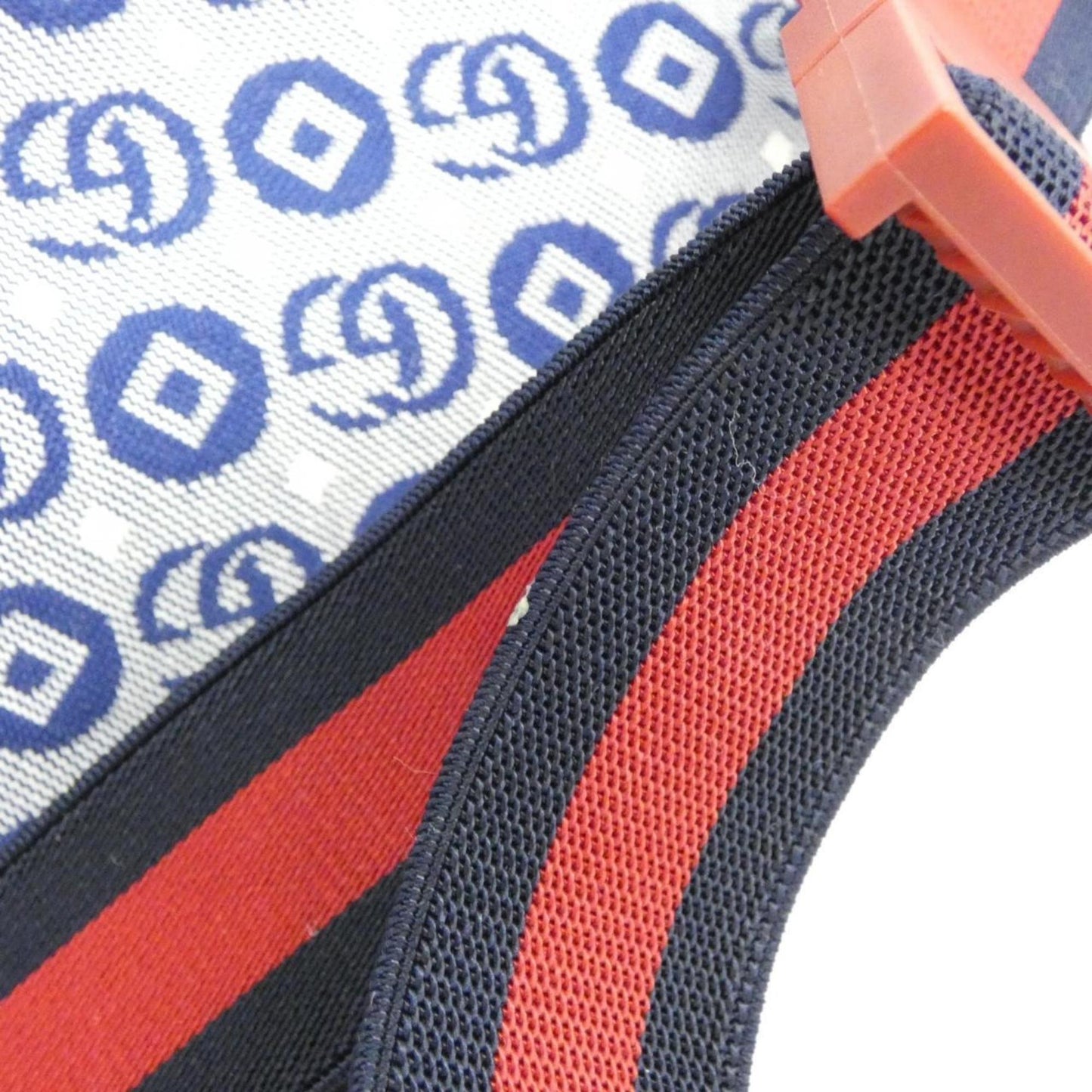 Gucci Blue White Jacquard Cotton Fanny Pack ( )