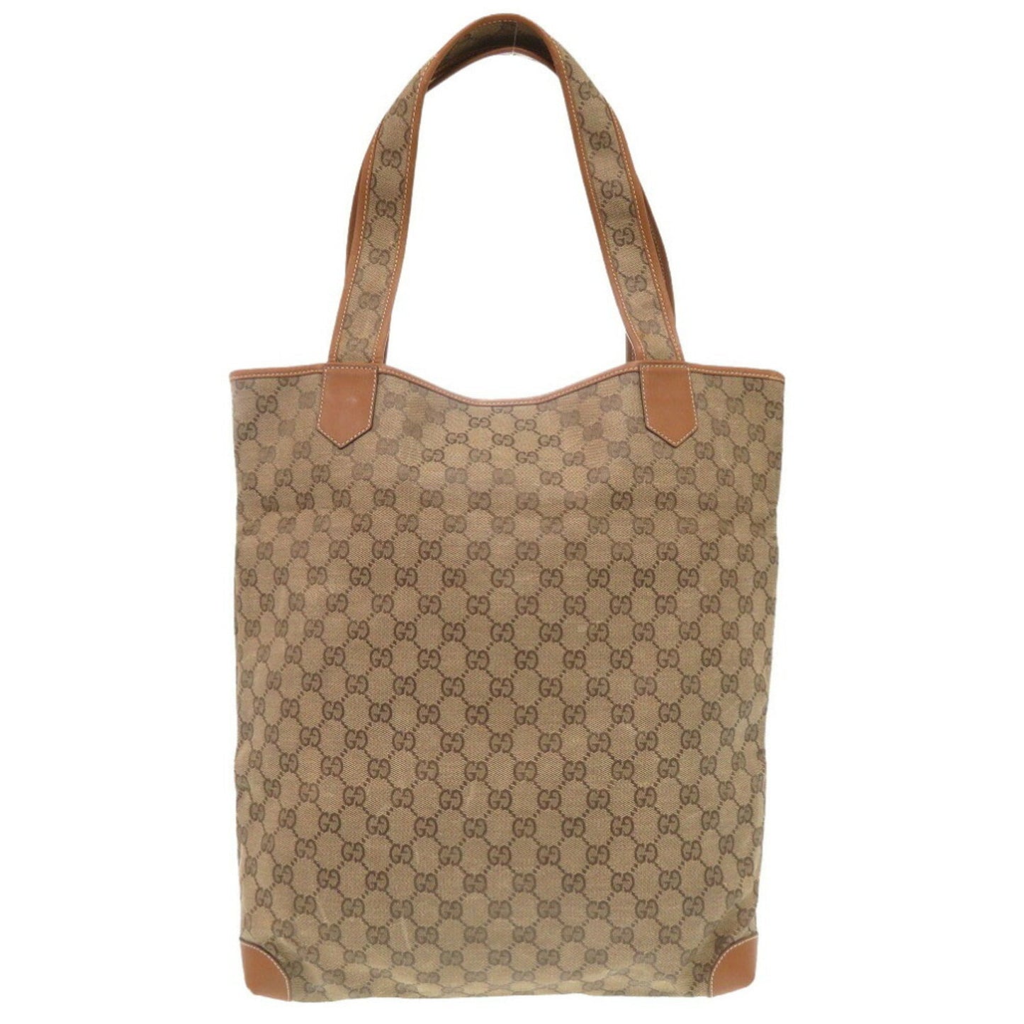Gucci Beige Gg Canvas Tote Bag ( )