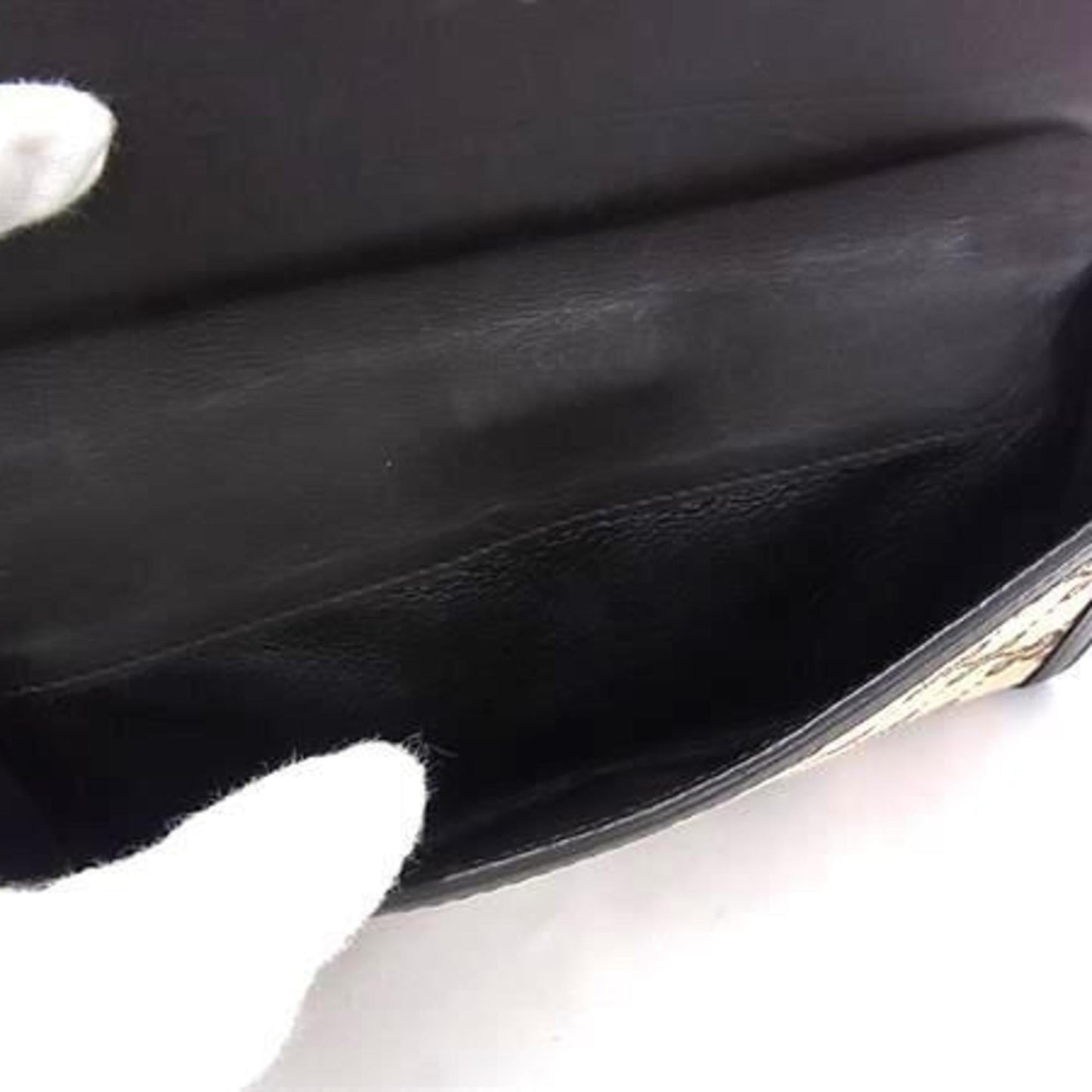 Gucci Brown Gg Canvas Leather Long Wallet (Bi-Fold) ( )