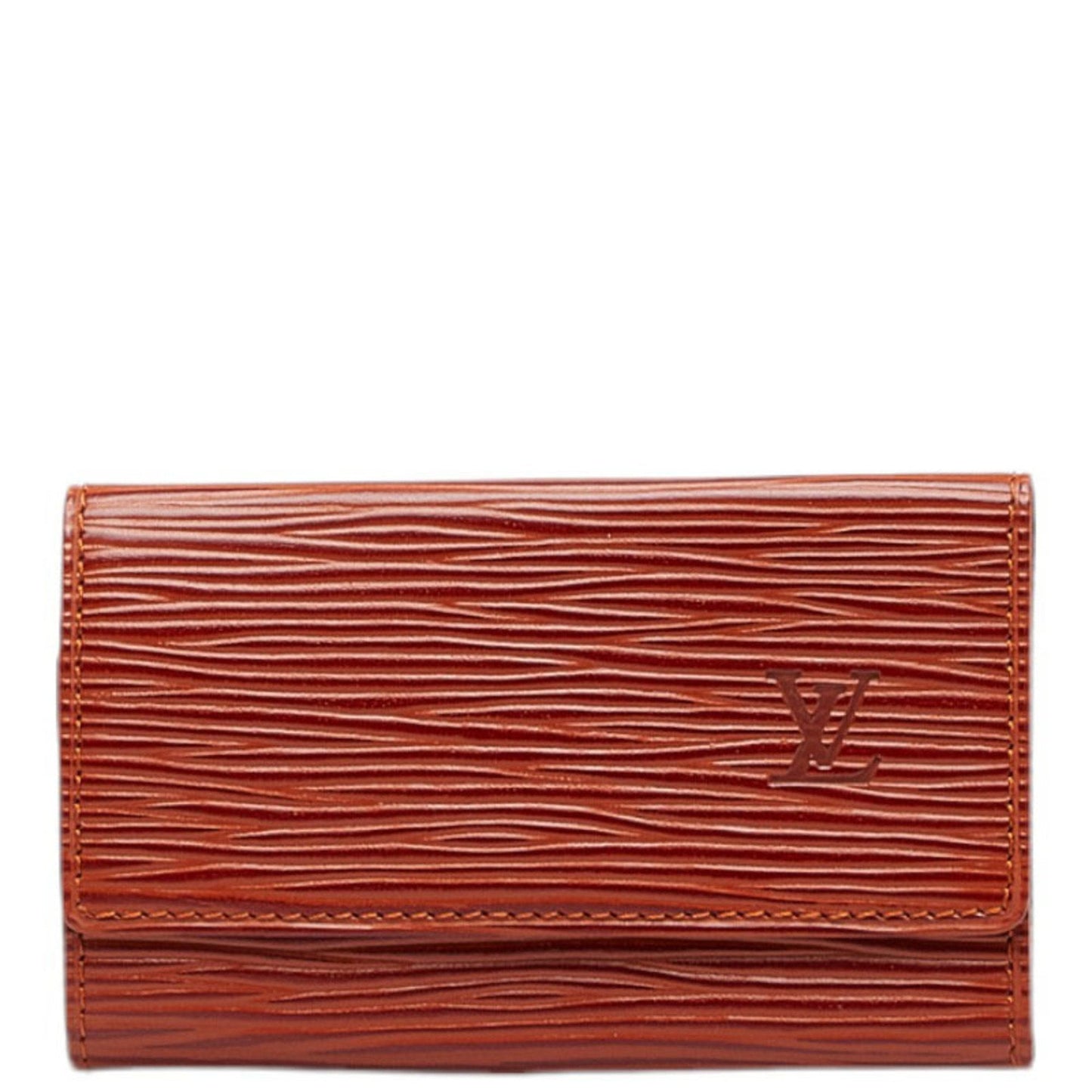 LOUIS VUITTON Epi Multicle 6 6-series Key Case M63813 Kenya Brown Leather Ladies
