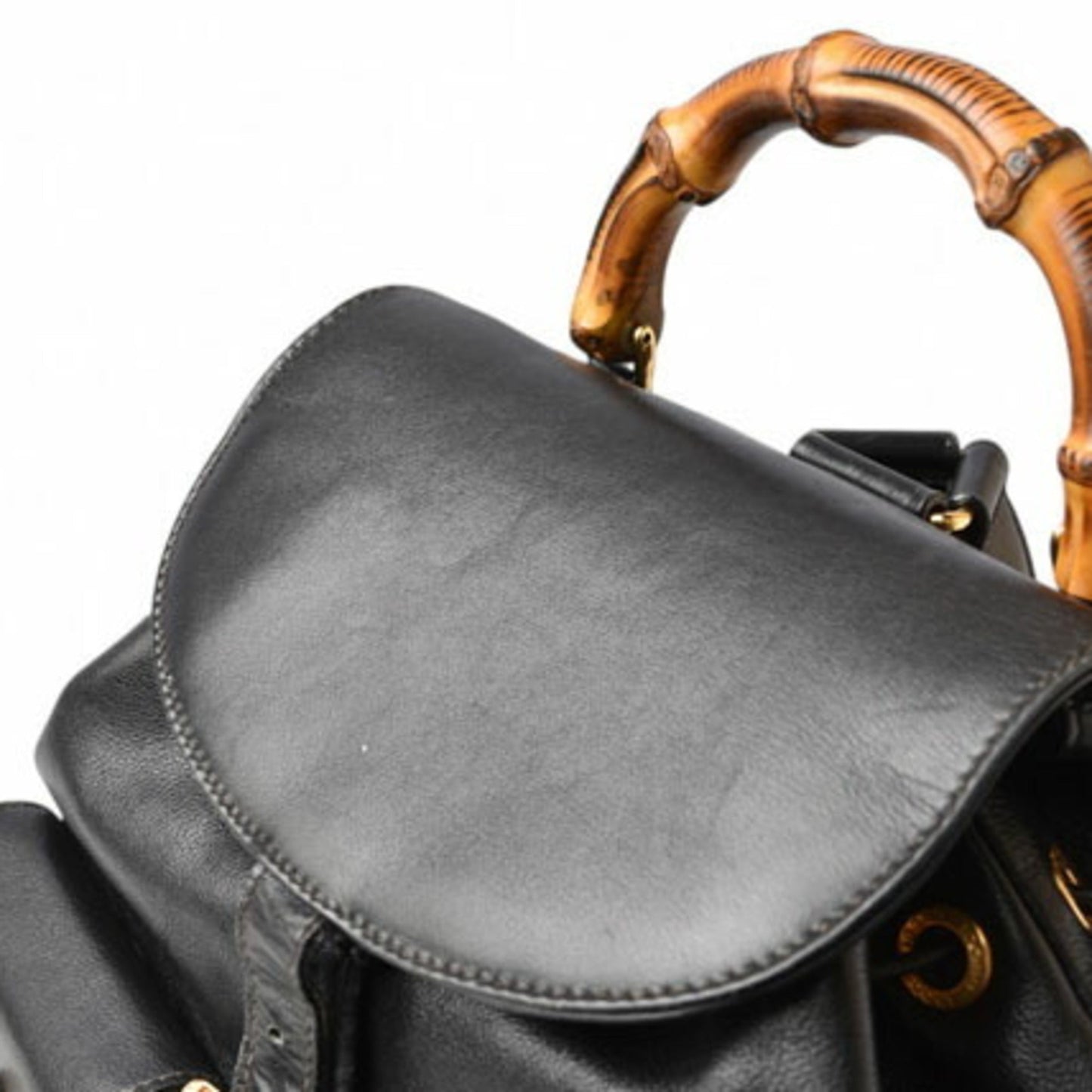 Gucci Black Leather Backpack ( )