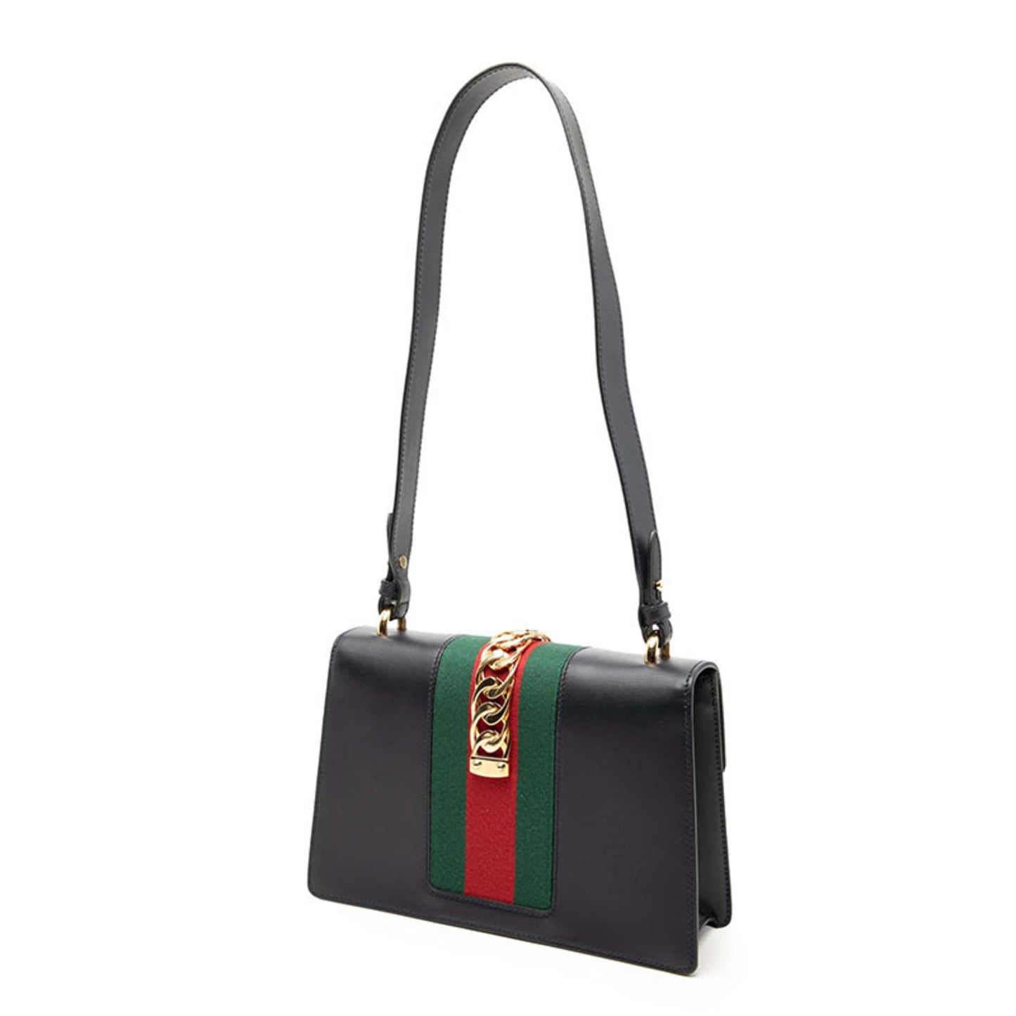 Gucci Navy Leather Shoulder Bag ( )