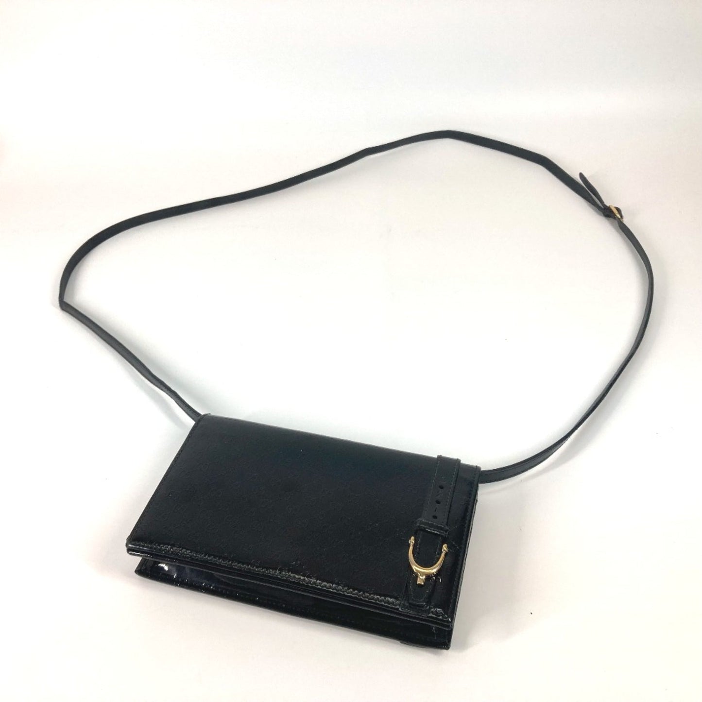 Gucci Black Patent Leather Shoulder Bag ( )