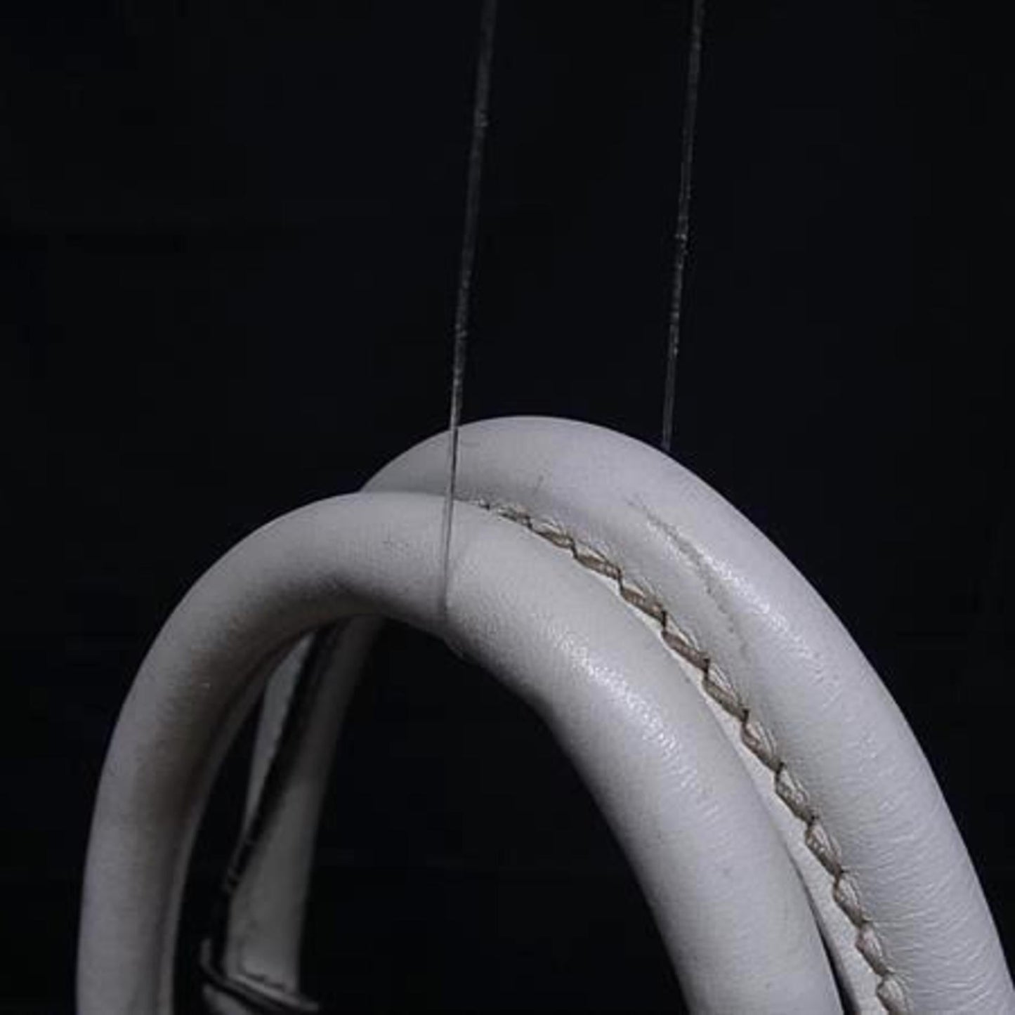 Gucci Ivory Straw Leather Handbag Shoulder Bag Tote Bag ( )