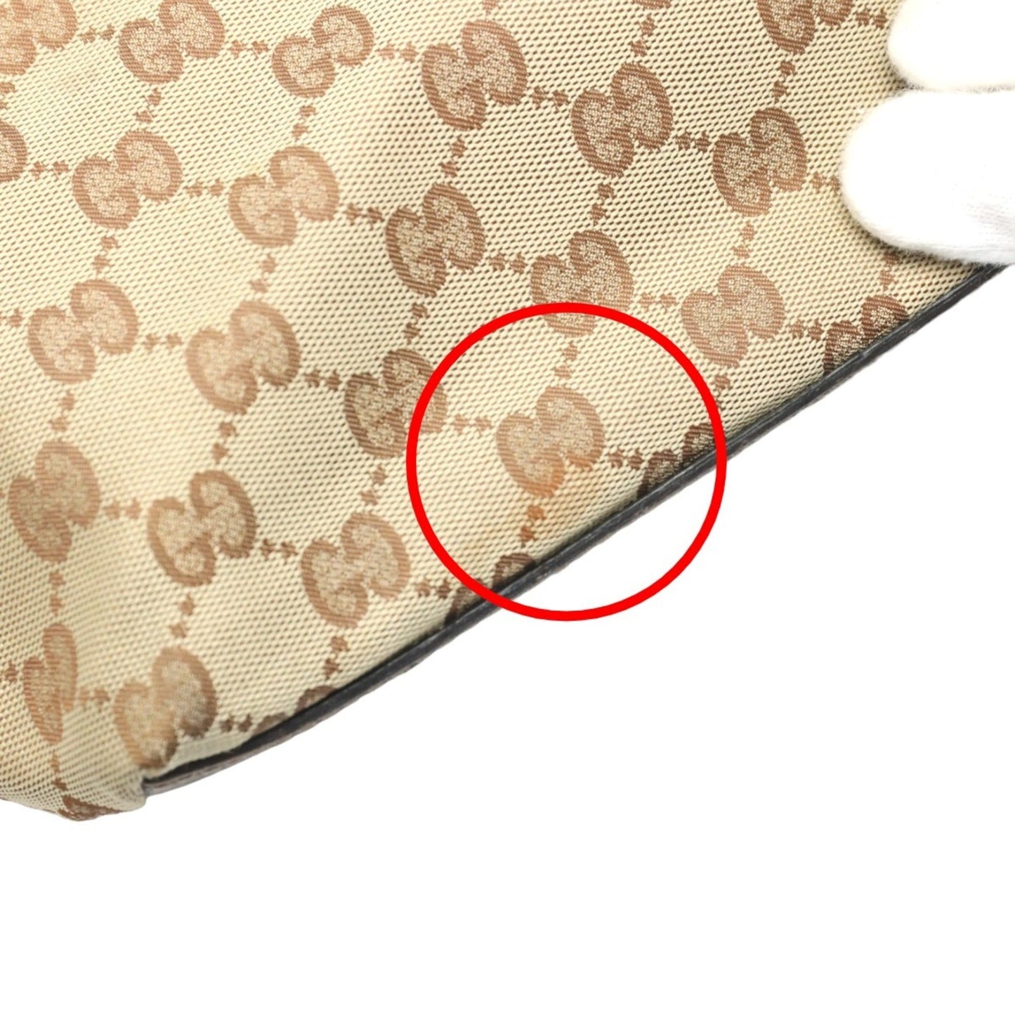 Gucci Gg Canvas Beige Gg Canvas Handbag Tote Bag ( )