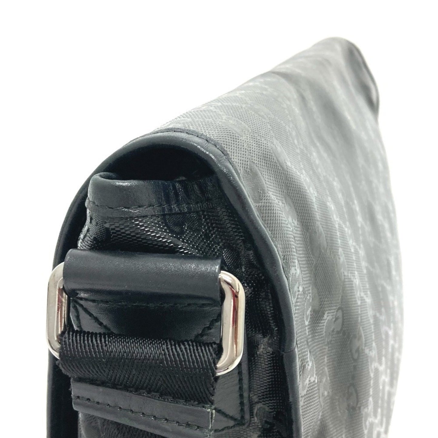 Gucci Black Gg Imprimé Messenger Bag Shoulder Bag ( )