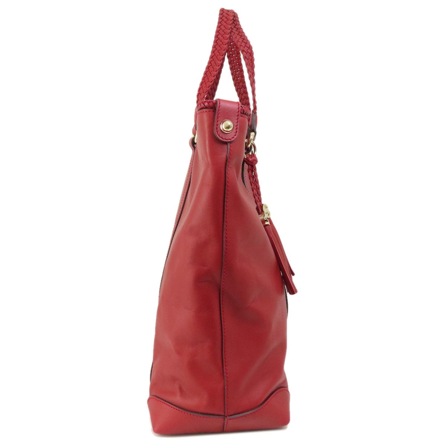 Gucci Red Color Leather Tote Bag