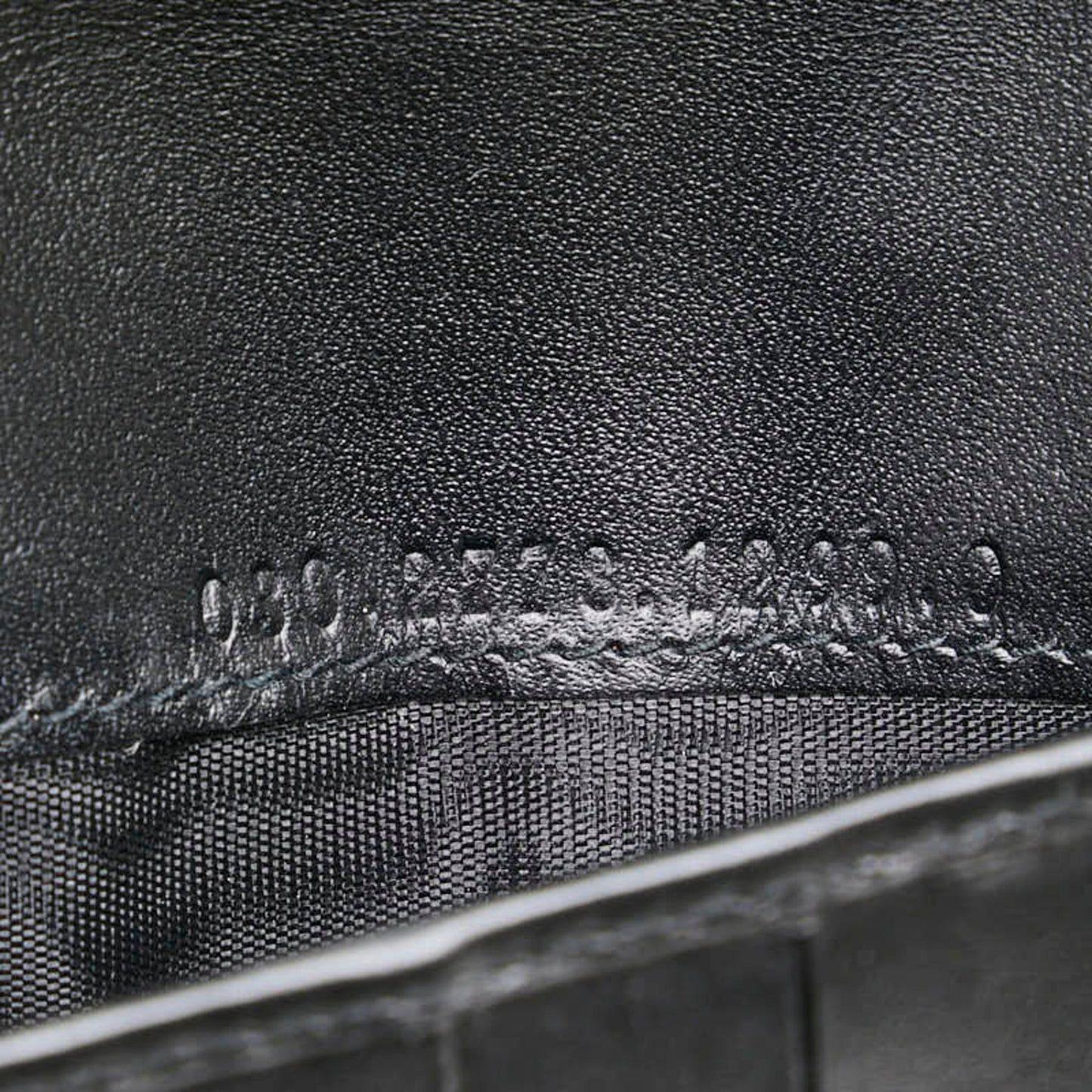Gucci Black Leather Canvas Long Bill Wallet (Bi-Fold) ( )