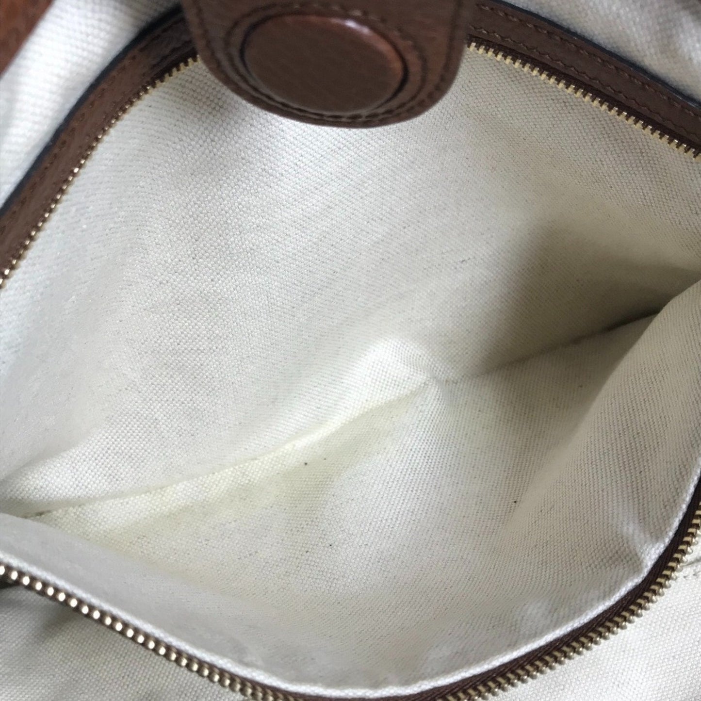 Gucci Blue Brown Denim Leather Shoulder Bag Tote Bag ( )