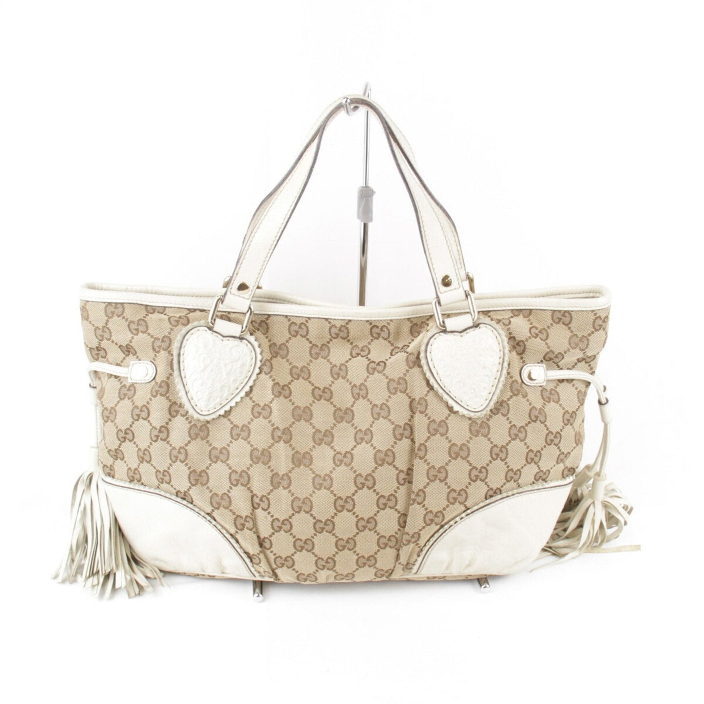 Gucci Beige Gg Canvas Tote Bag