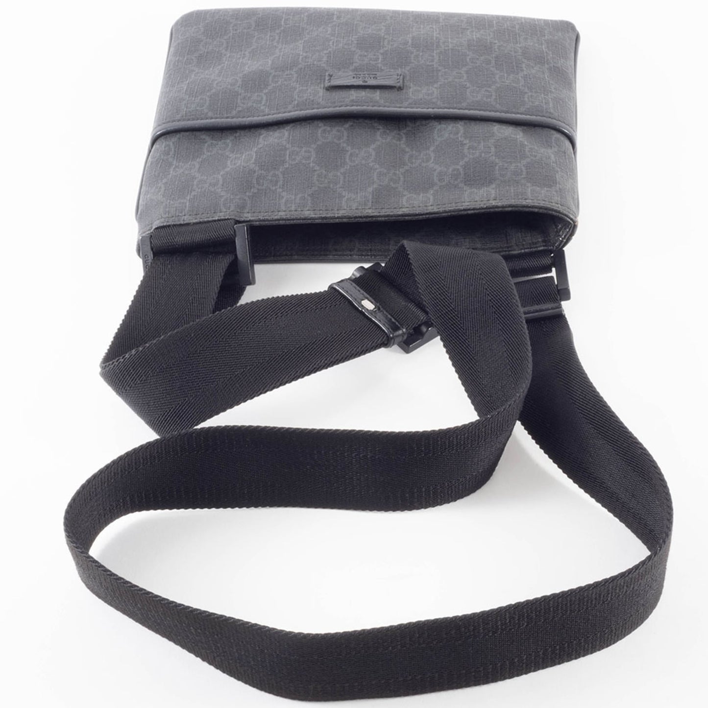 Gucci Gray Gg Supreme Leather Shoulder Bag ( )