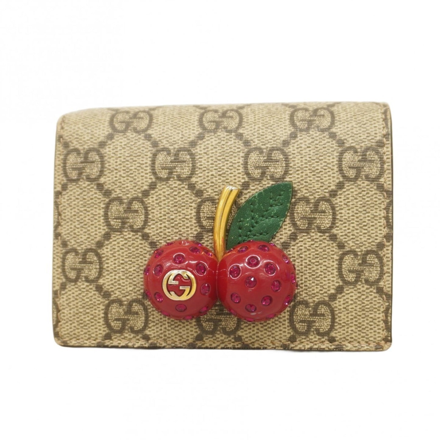 Gucci Brown Red Color Pvc Wallet (Bi-Fold) ( )