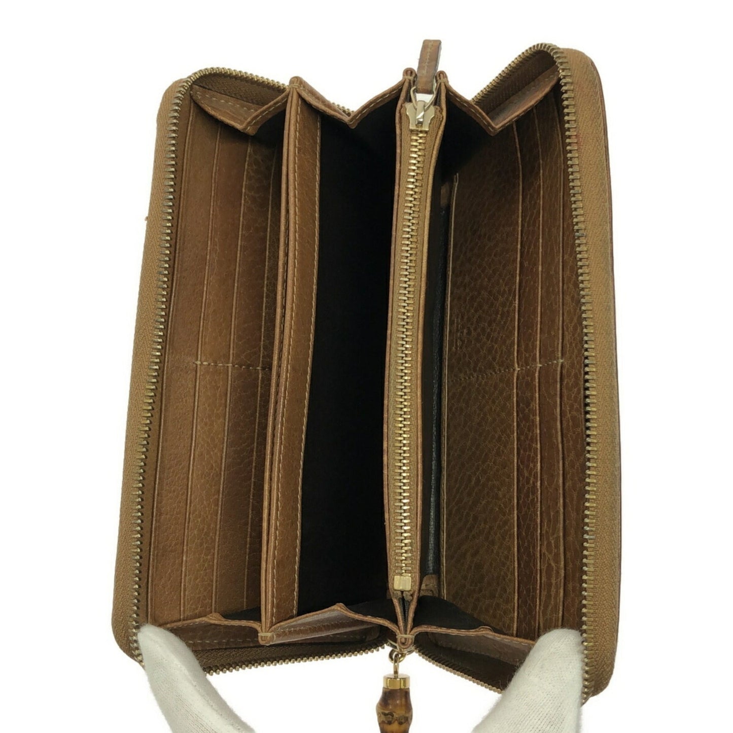 Gucci Bamboo Brown Long Wallet (Bi-Fold) ( )