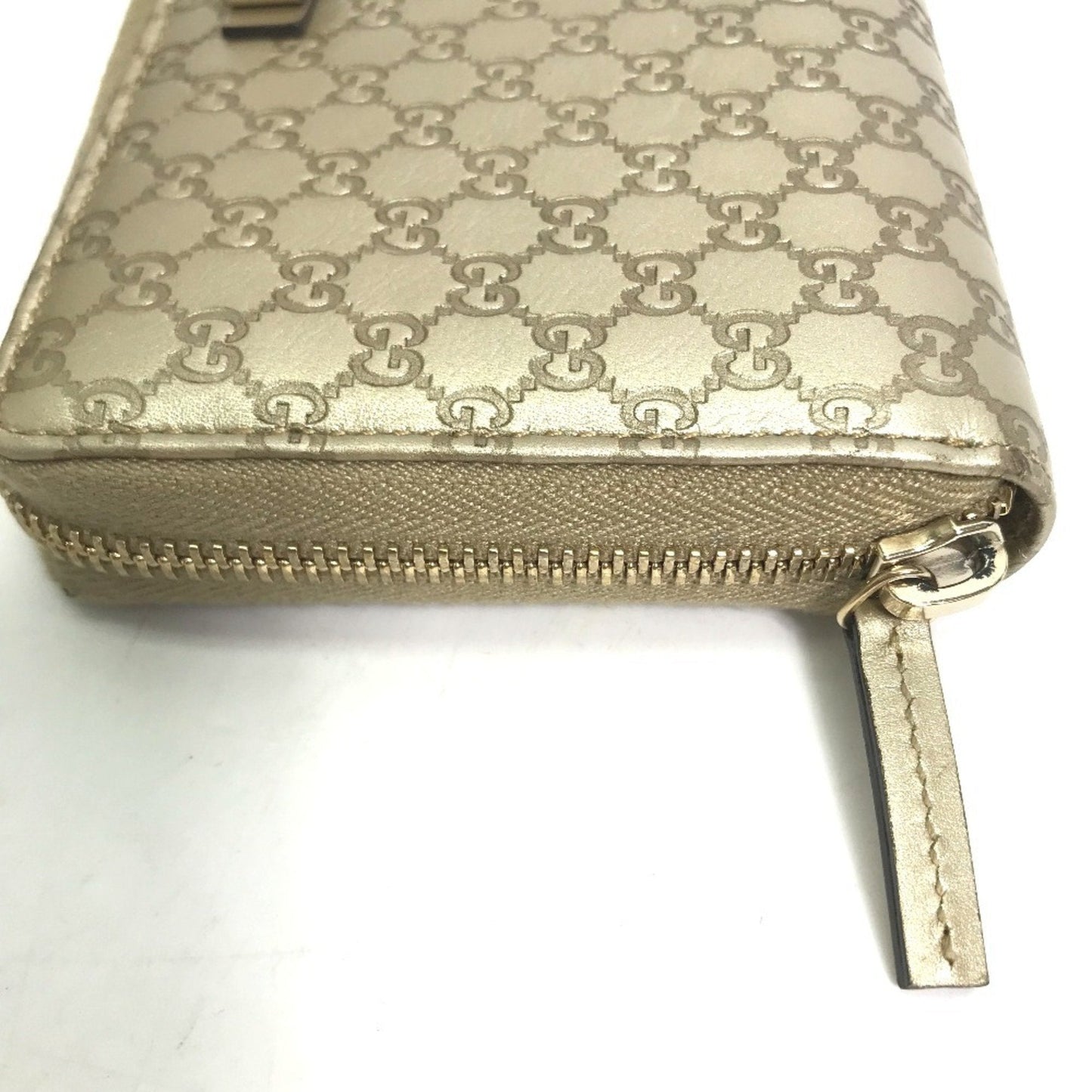 Gucci Gold Leather Long Wallet (Bi-Fold) ( )