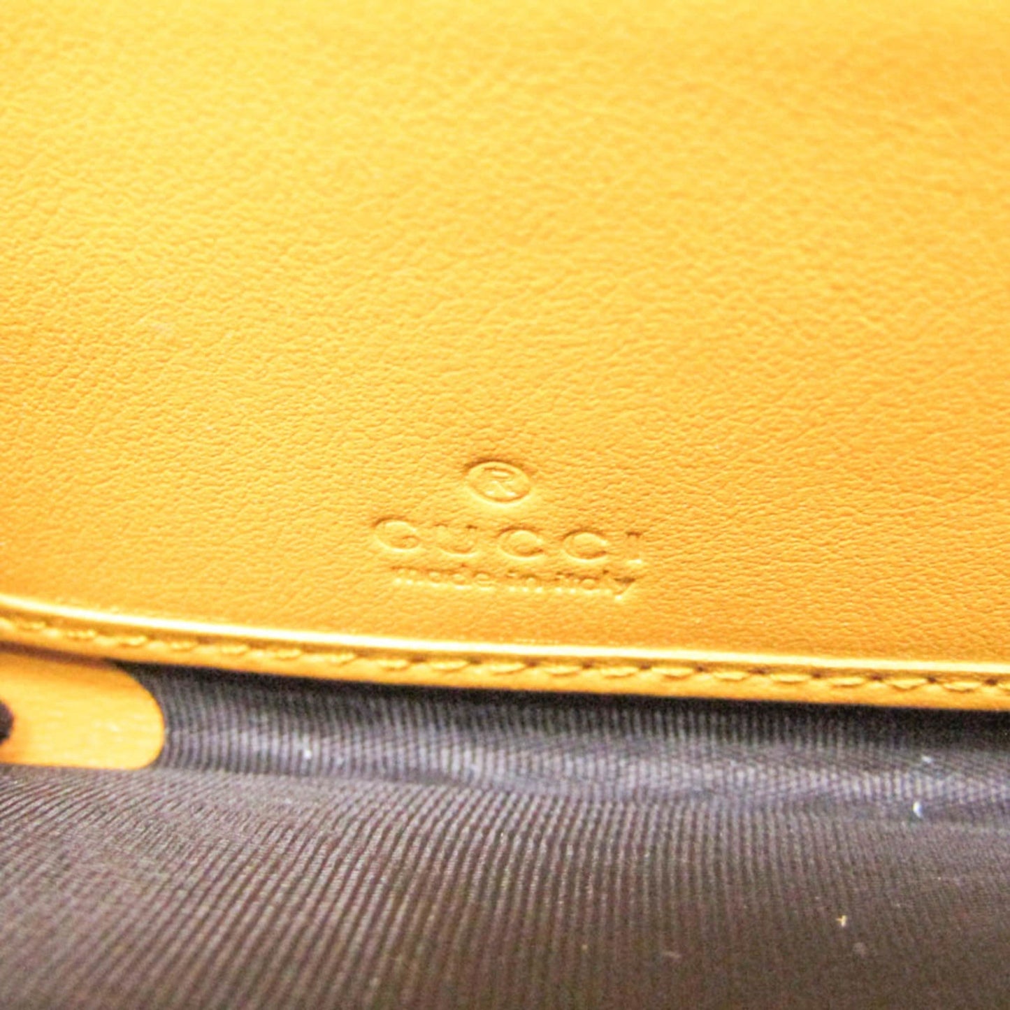 Gucci Yellow Leather Long Wallet (Bi-Fold) ( )