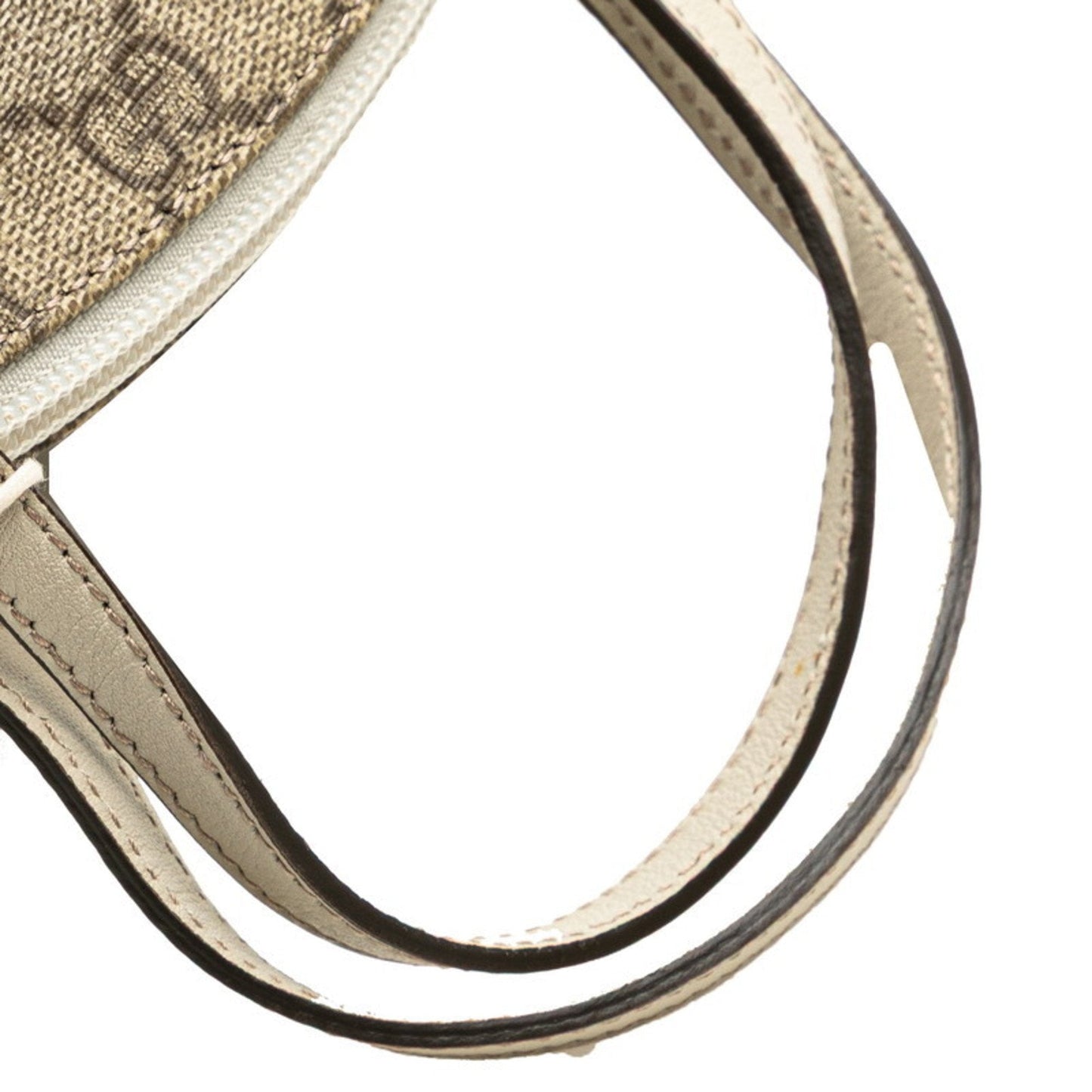 Gucci Beige Pvc Leather Handbag ( )
