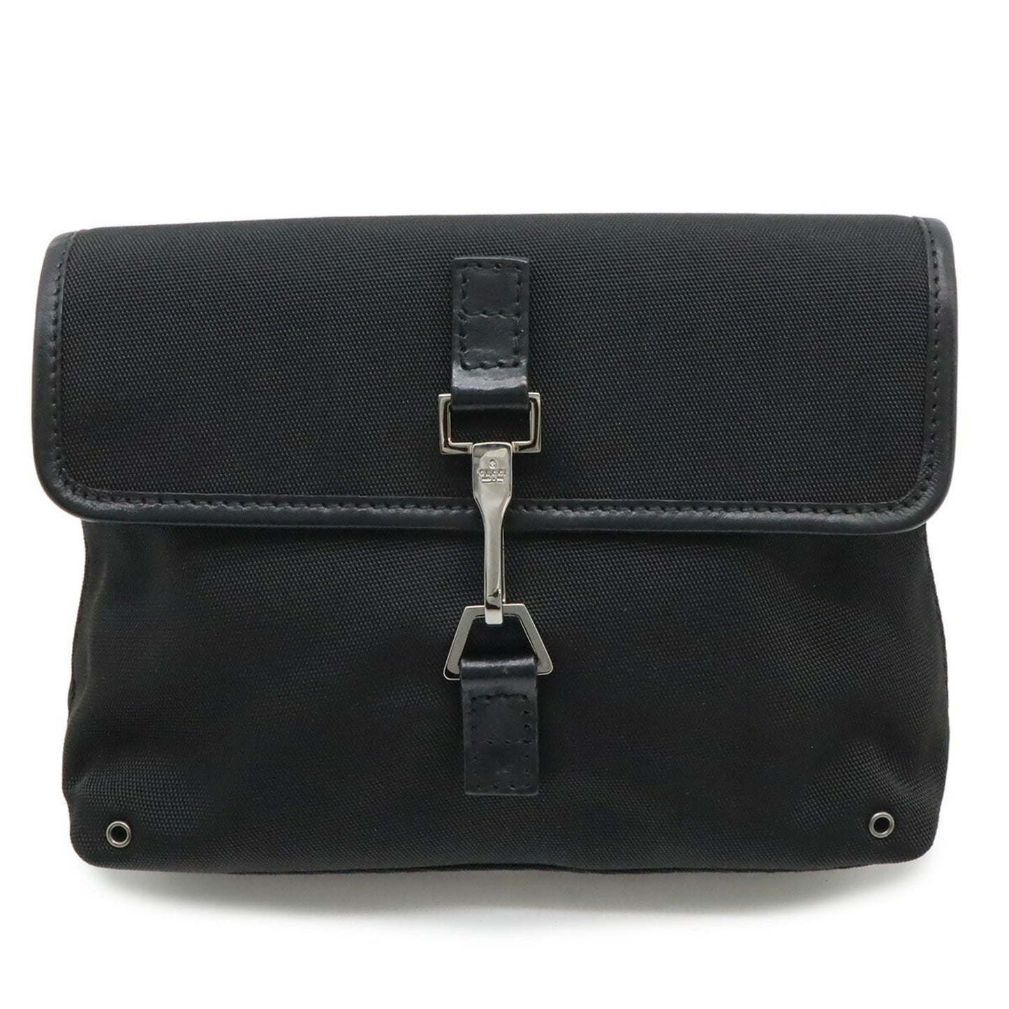 Gucci Black Nylon Canvas Leather Fanny Pack ( )