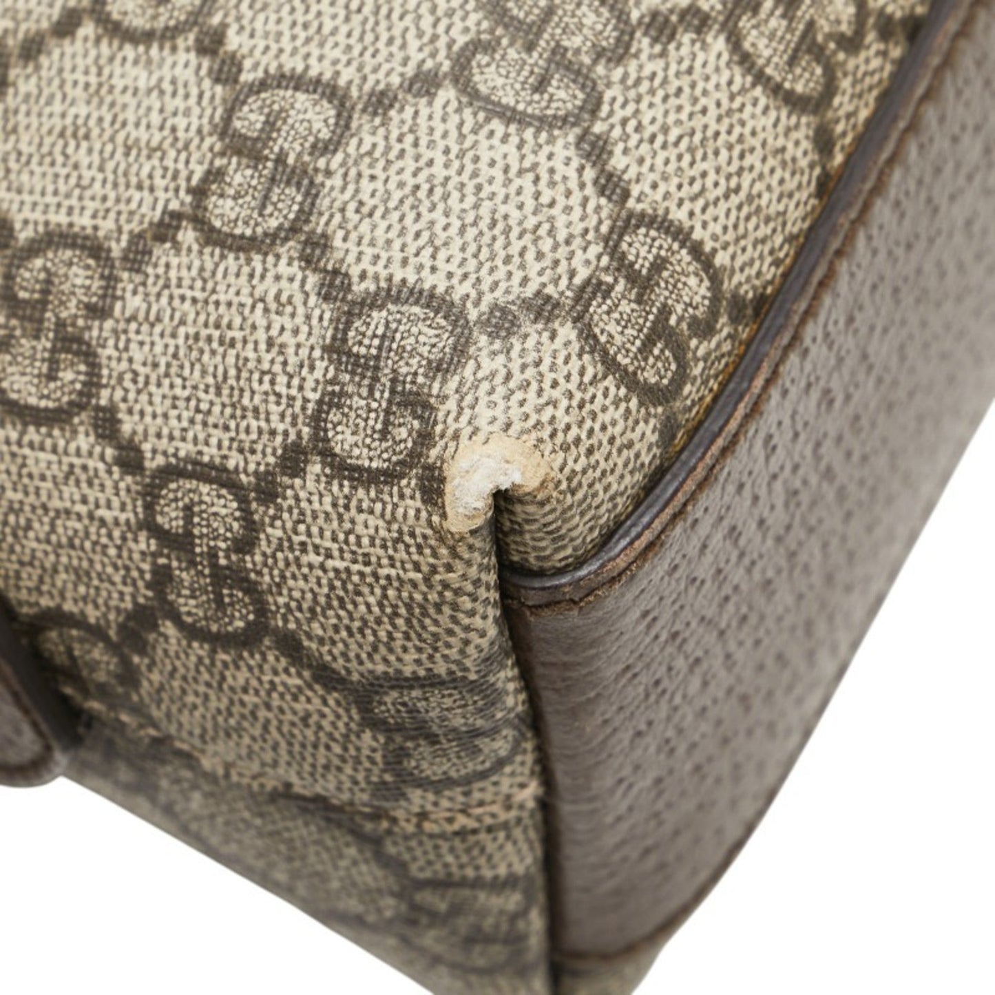Gucci Ophidia Beige Brown Pvc Leather Shoulder Bag ( )