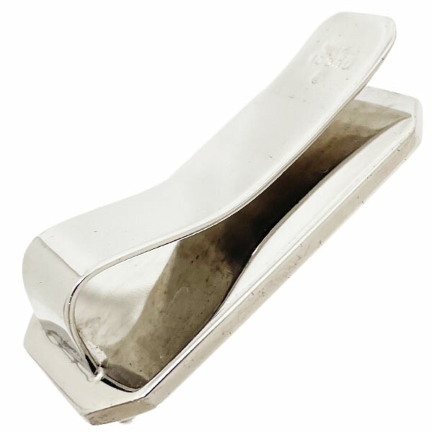 Gucci Guccissima Grayish Silver Leather Money Clip ( )