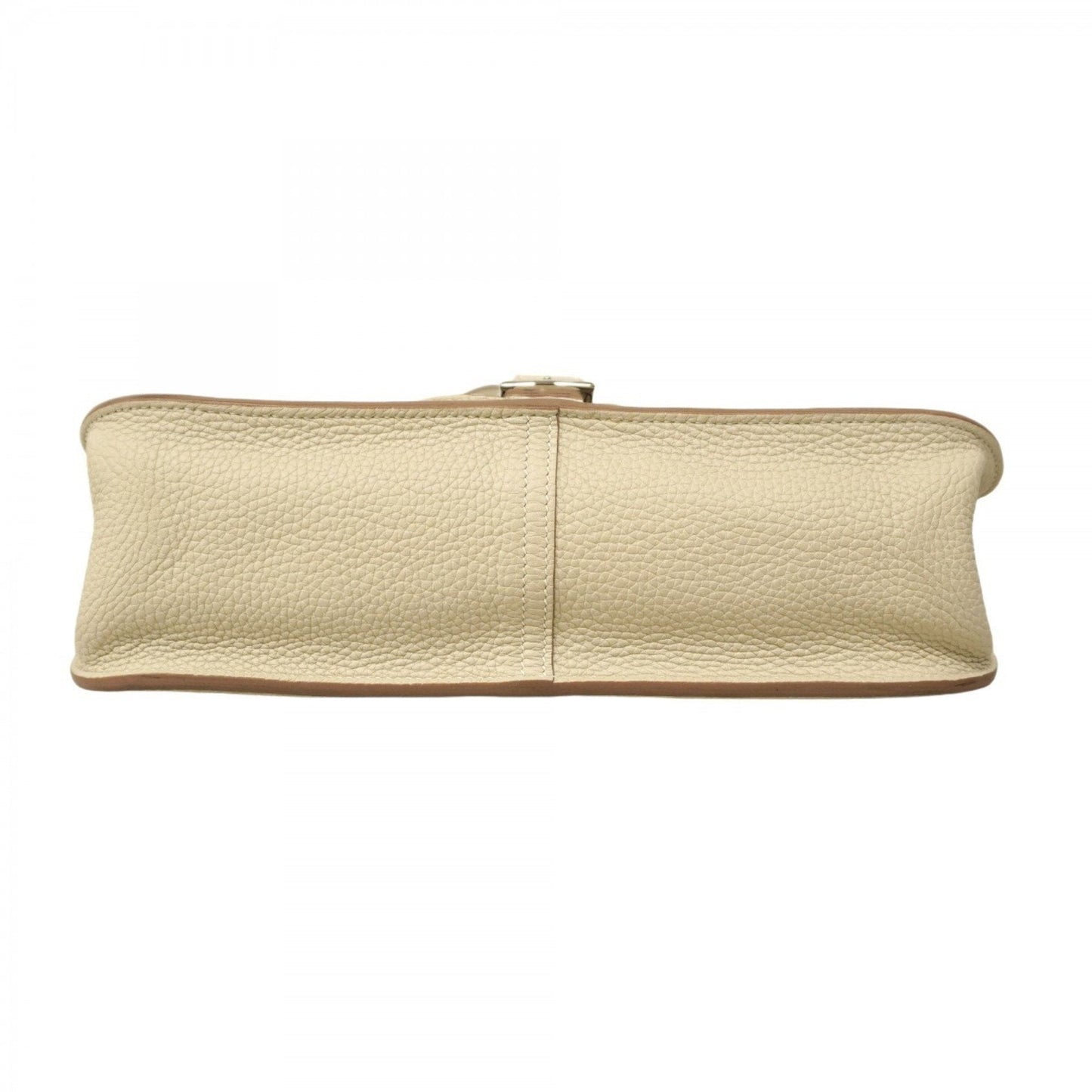 Hermes Silver Taurillon Clemence Leather Handbag ( )