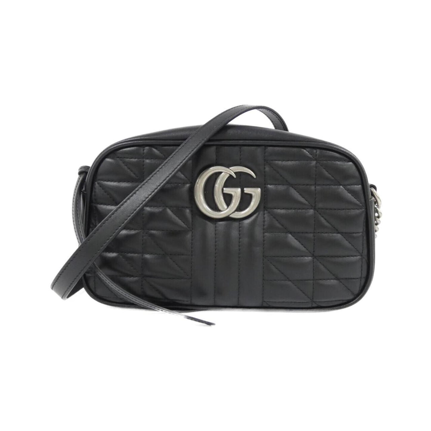 Gucci Black Leather Shoulder Bag ( )
