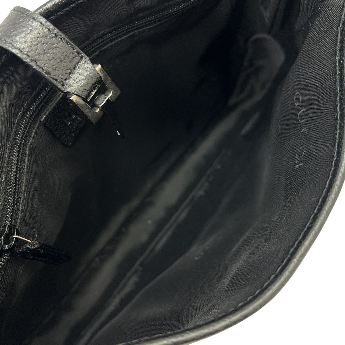 Gucci Black Canvas Leather Handbag ( )