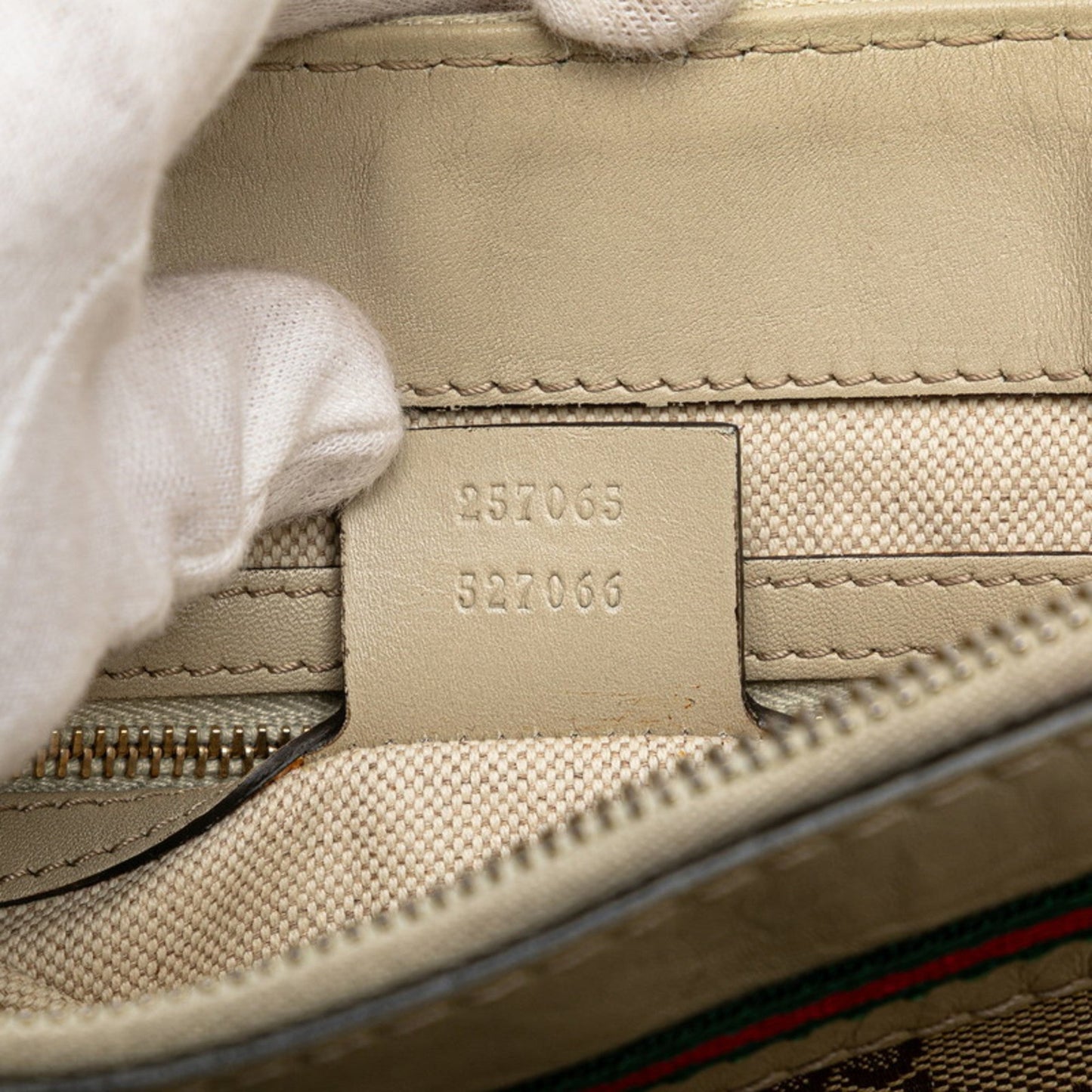 Gucci Gg Canvas Beige Gg Canvas Leather Shoulder Bag ( )