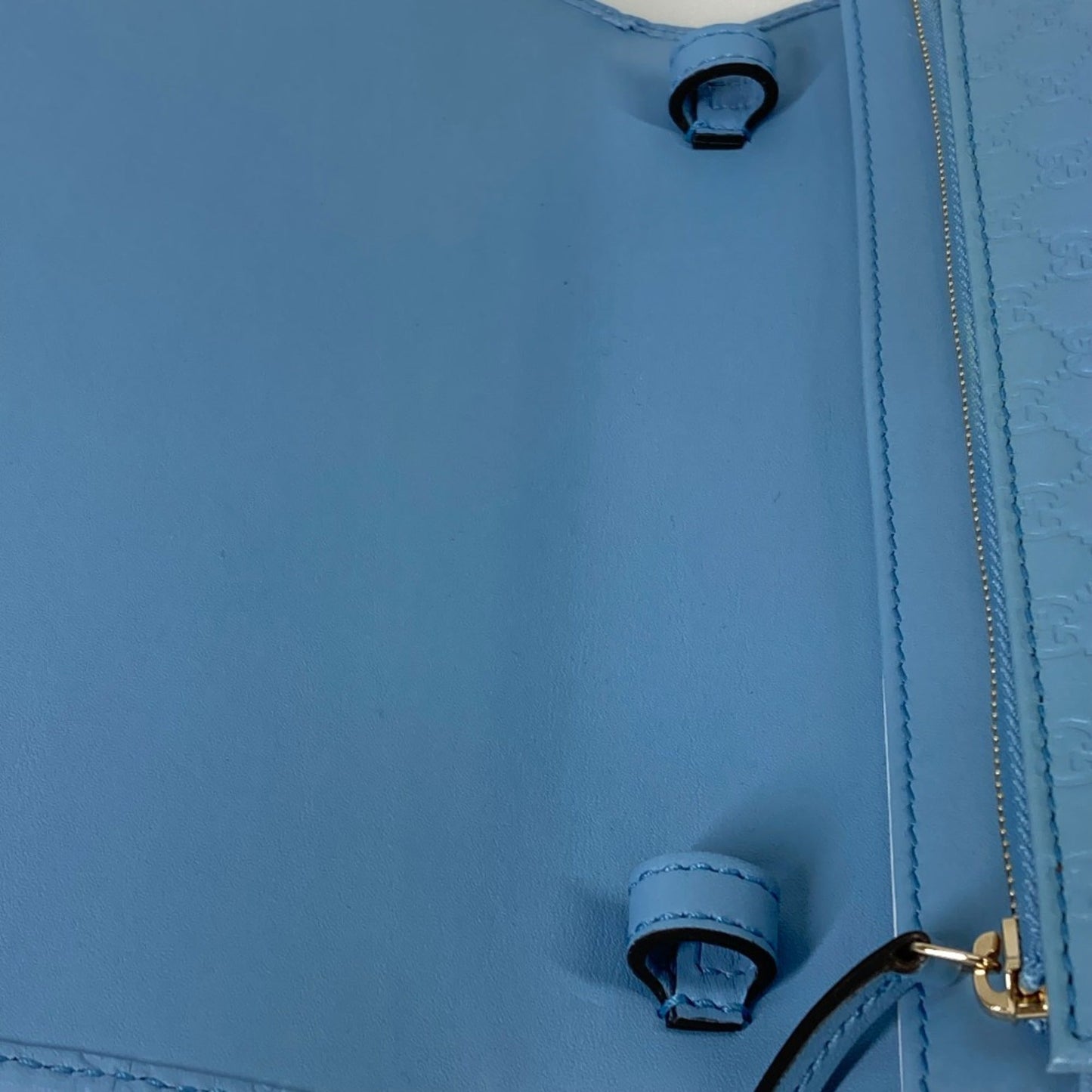 Gucci Blue Leather Shoulder Bag ( )