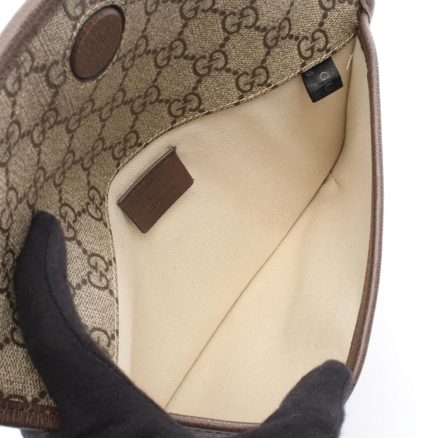Gucci Beige Brown Pvc Coated Canvas Leather Fanny Pack ( )