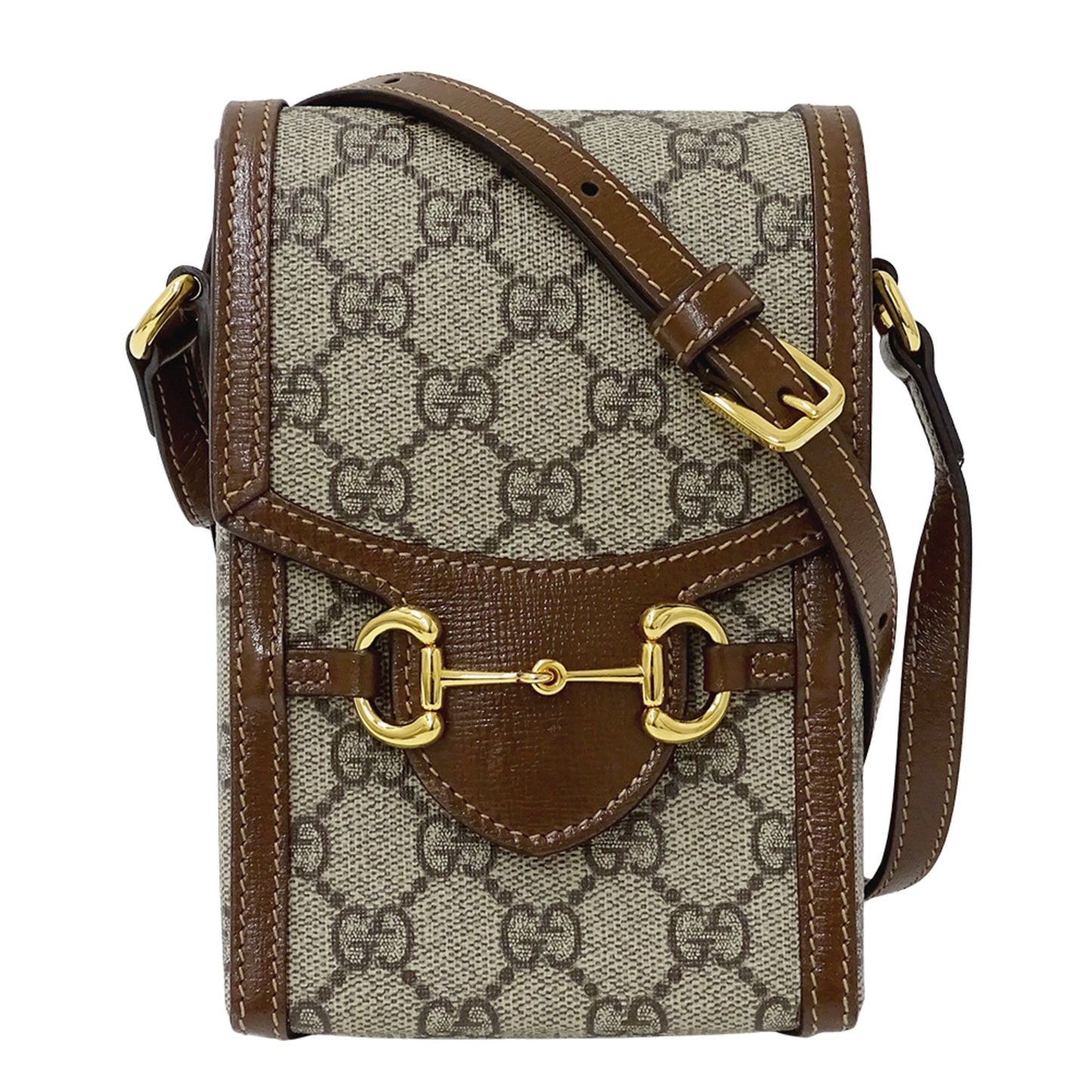 Gucci Beige Brown Gg Supreme Shoulder Bag ( )