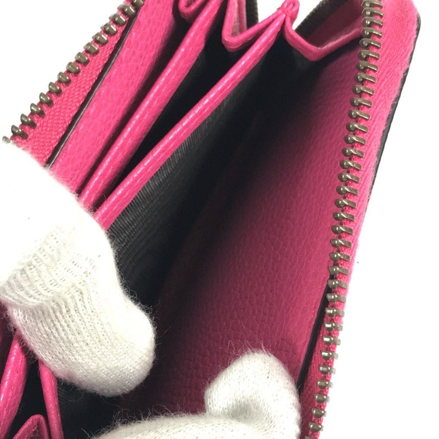 Gucci Pink Leather Coin Purse/Coin Case ( )