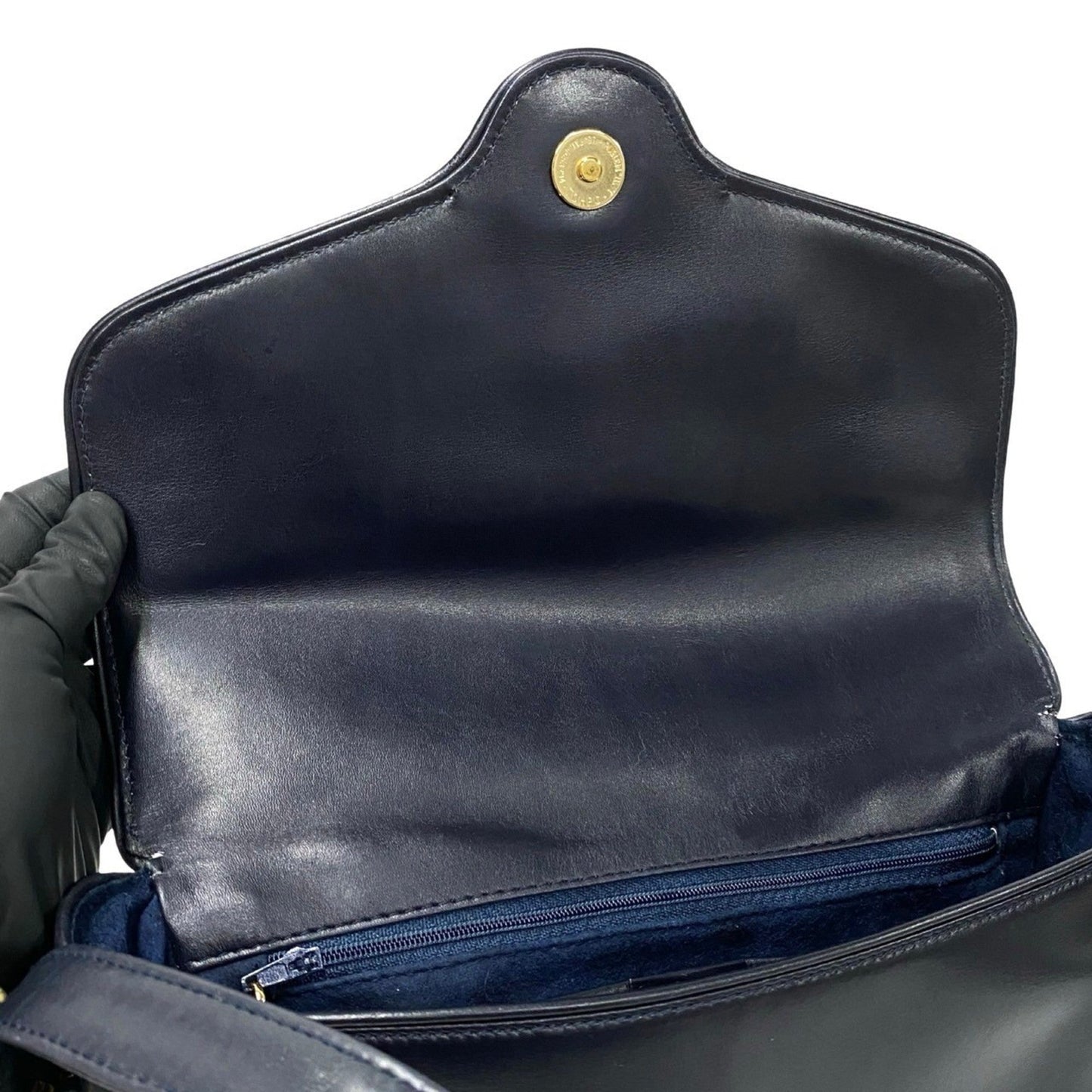 Gucci Black Leather Pochette Shoulder Bag ( )