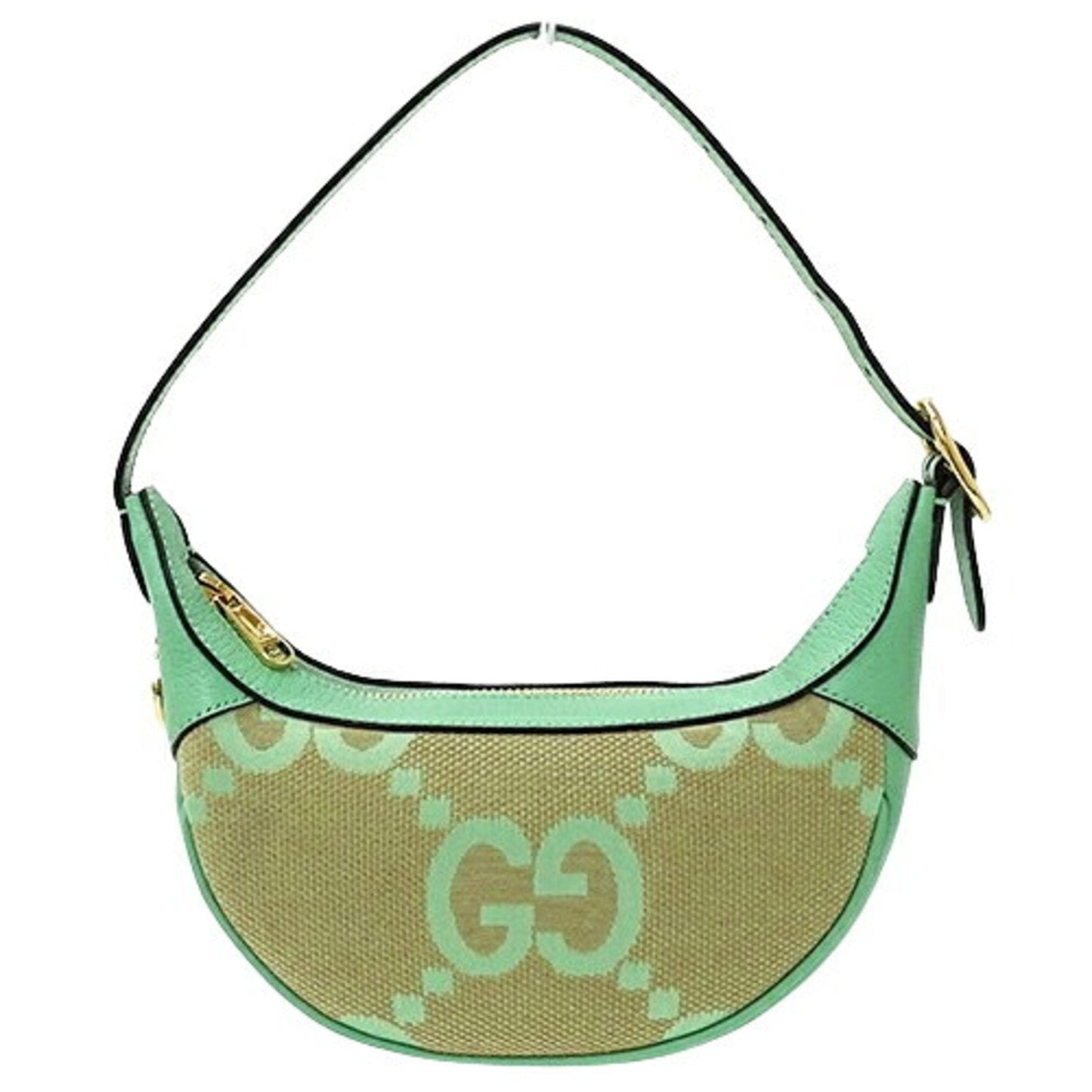 Gucci Gg Canvas Beige Green Gg Canvas Handbag Shoulder Bag ( )