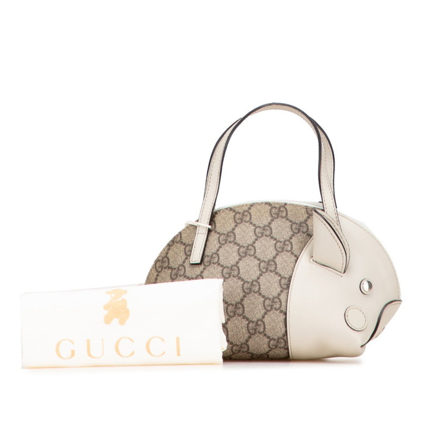 Gucci Beige Pvc Leather Handbag ( )